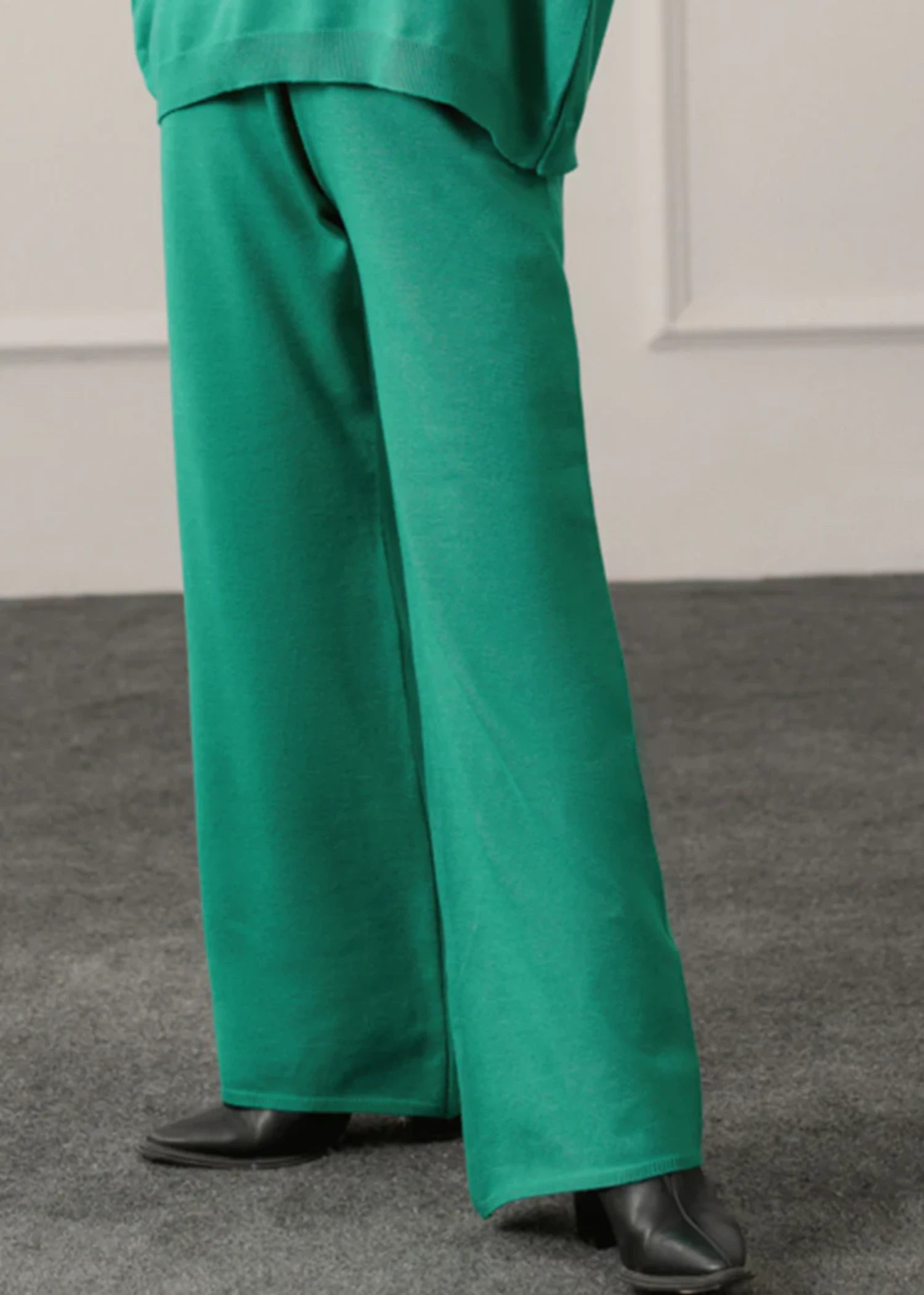 cotton Trousers in Emerald green