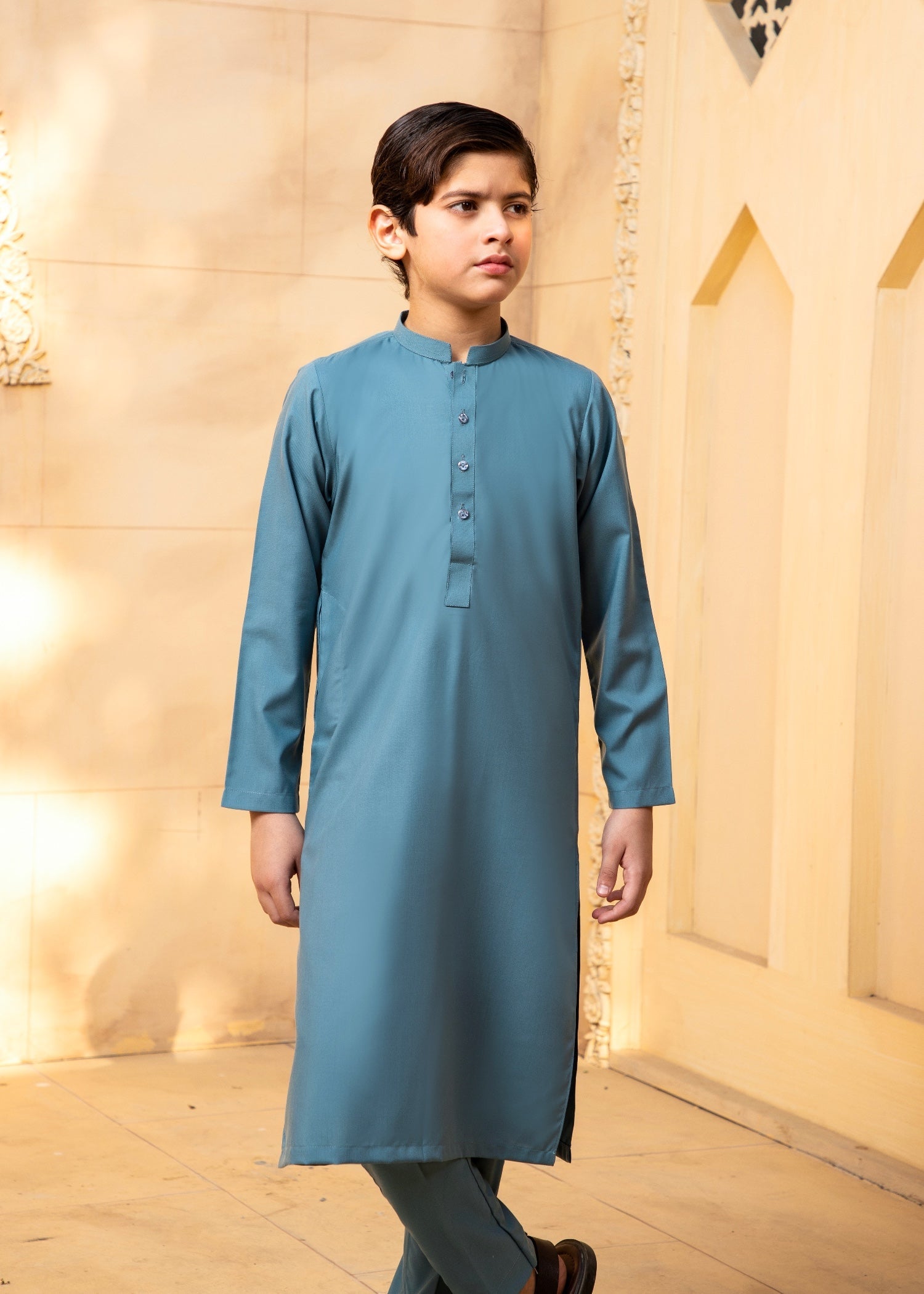 wash & wear Kurta Set in Sky blue