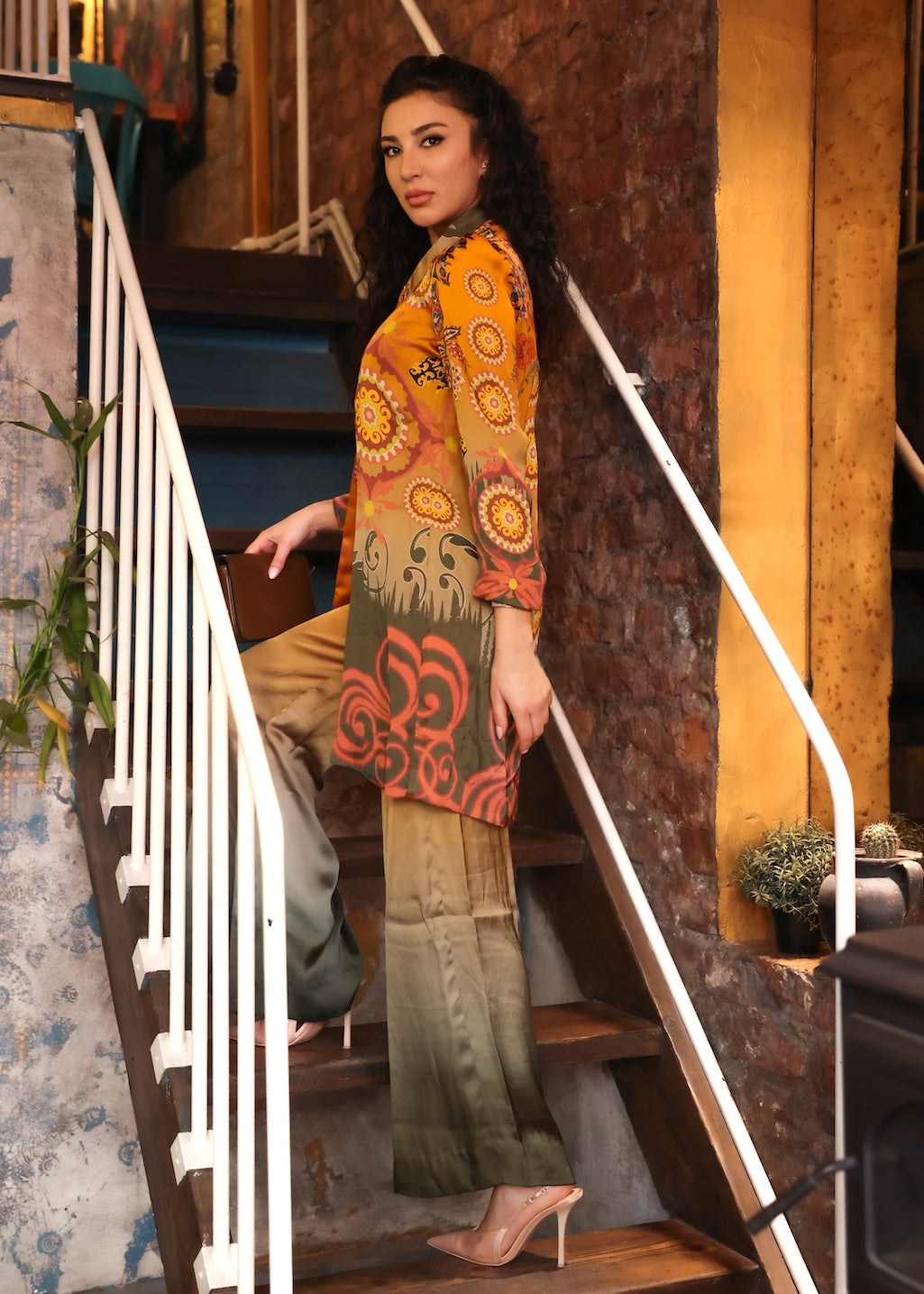 silk Unstitched in Orange