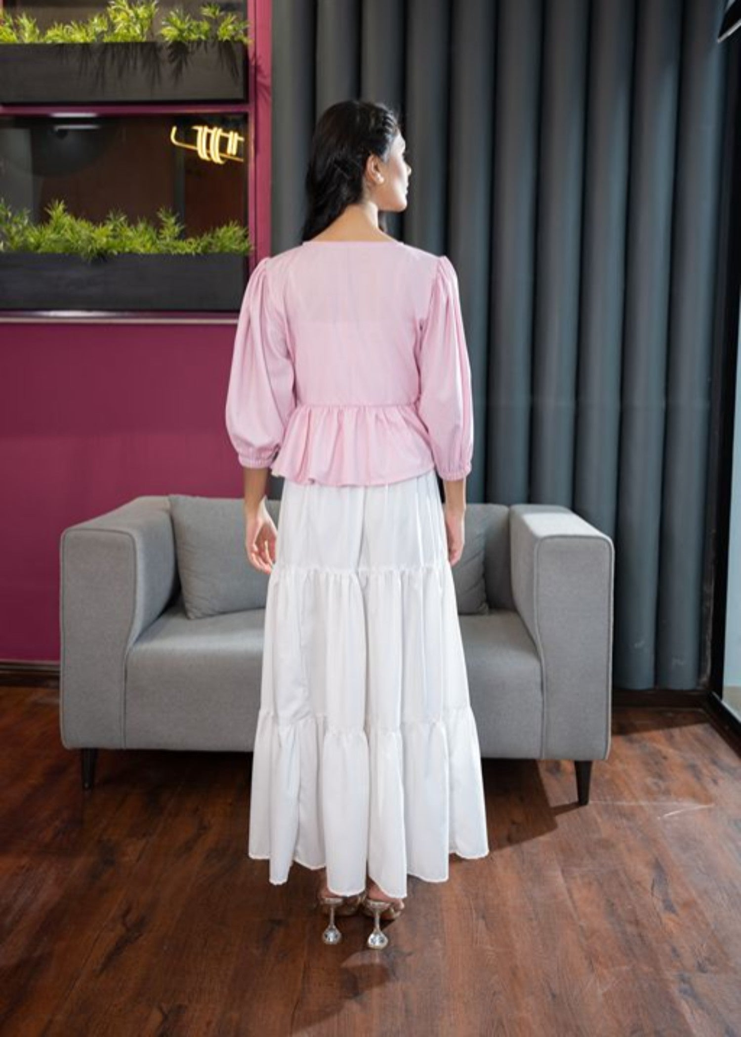 tropical Skirt in White