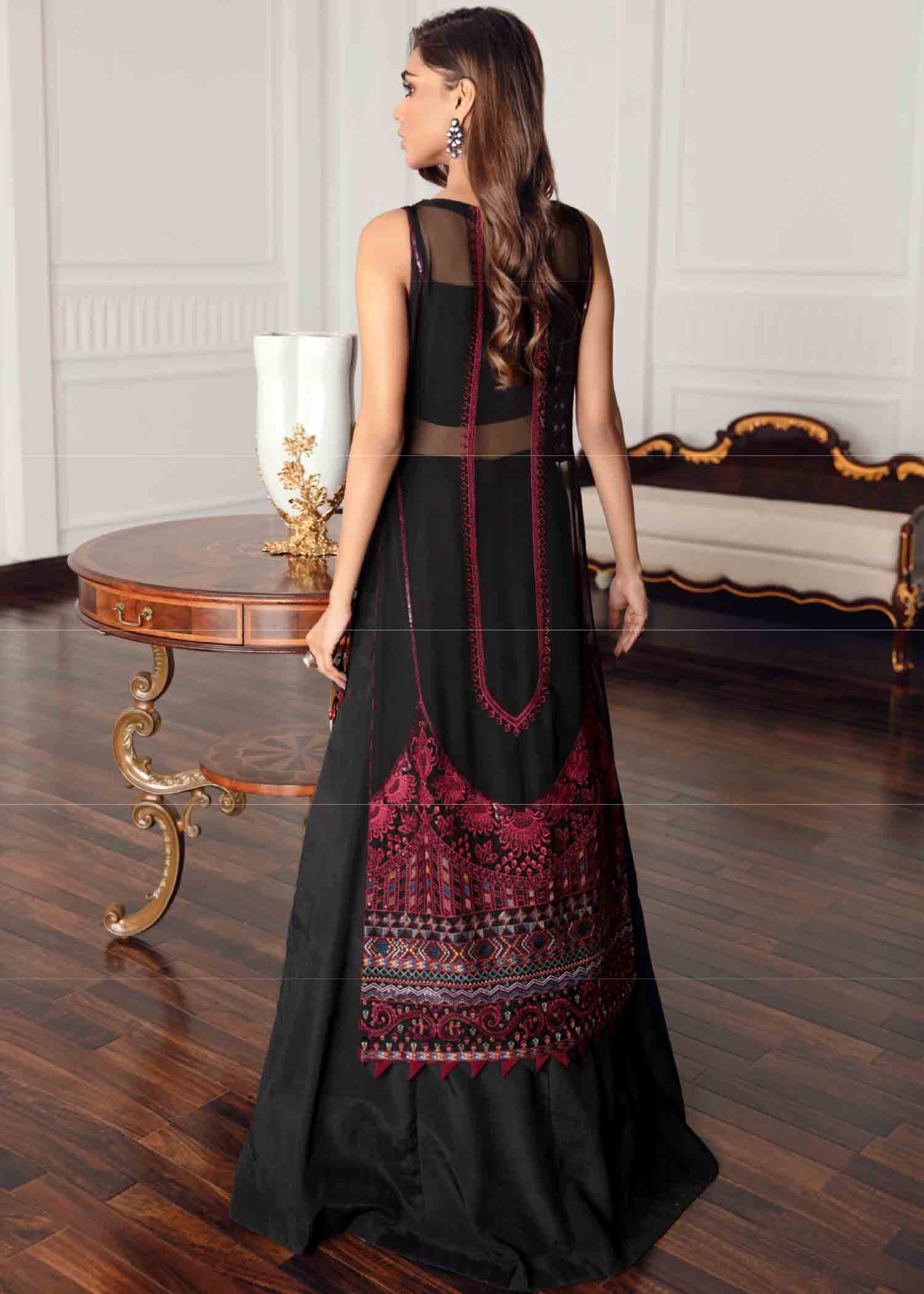 chiffon Unstitched in Black