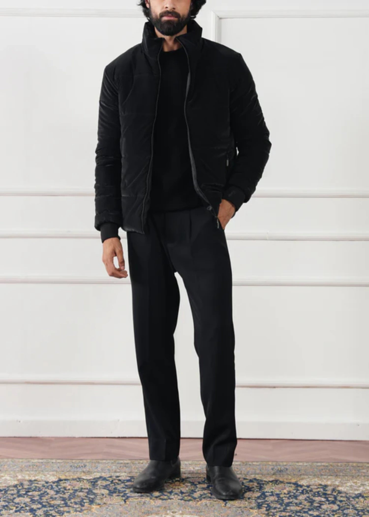 cotton Sweater in Jet black by Avant Garde