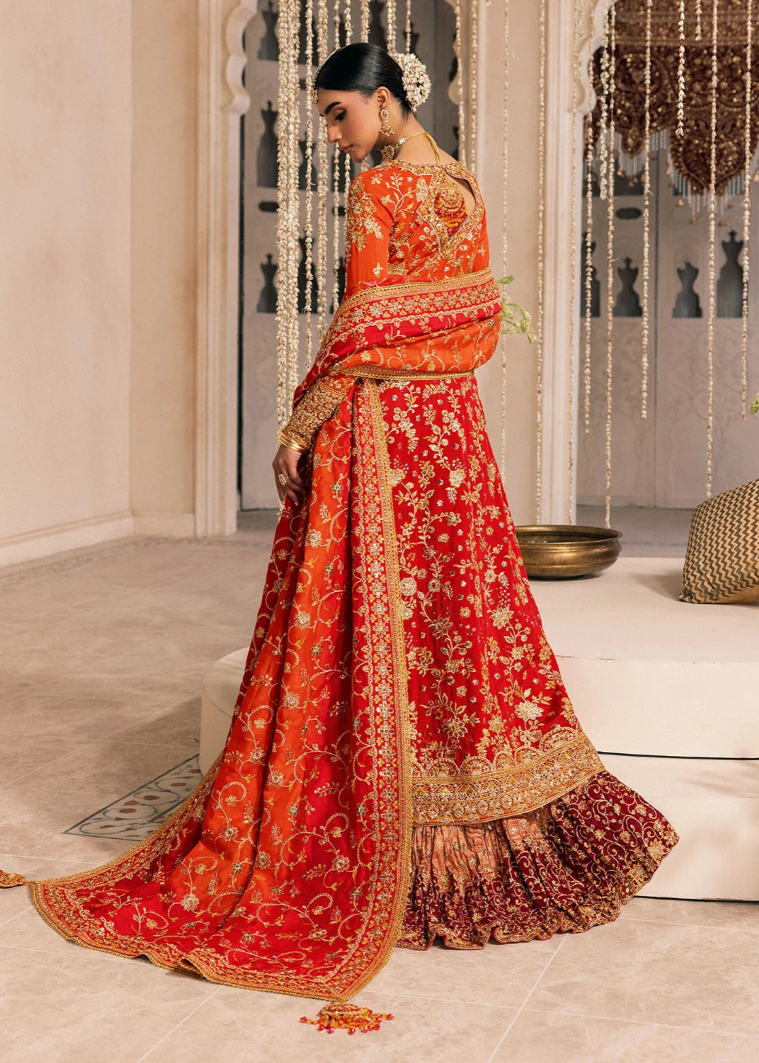 kattan silk Unstitched in Red