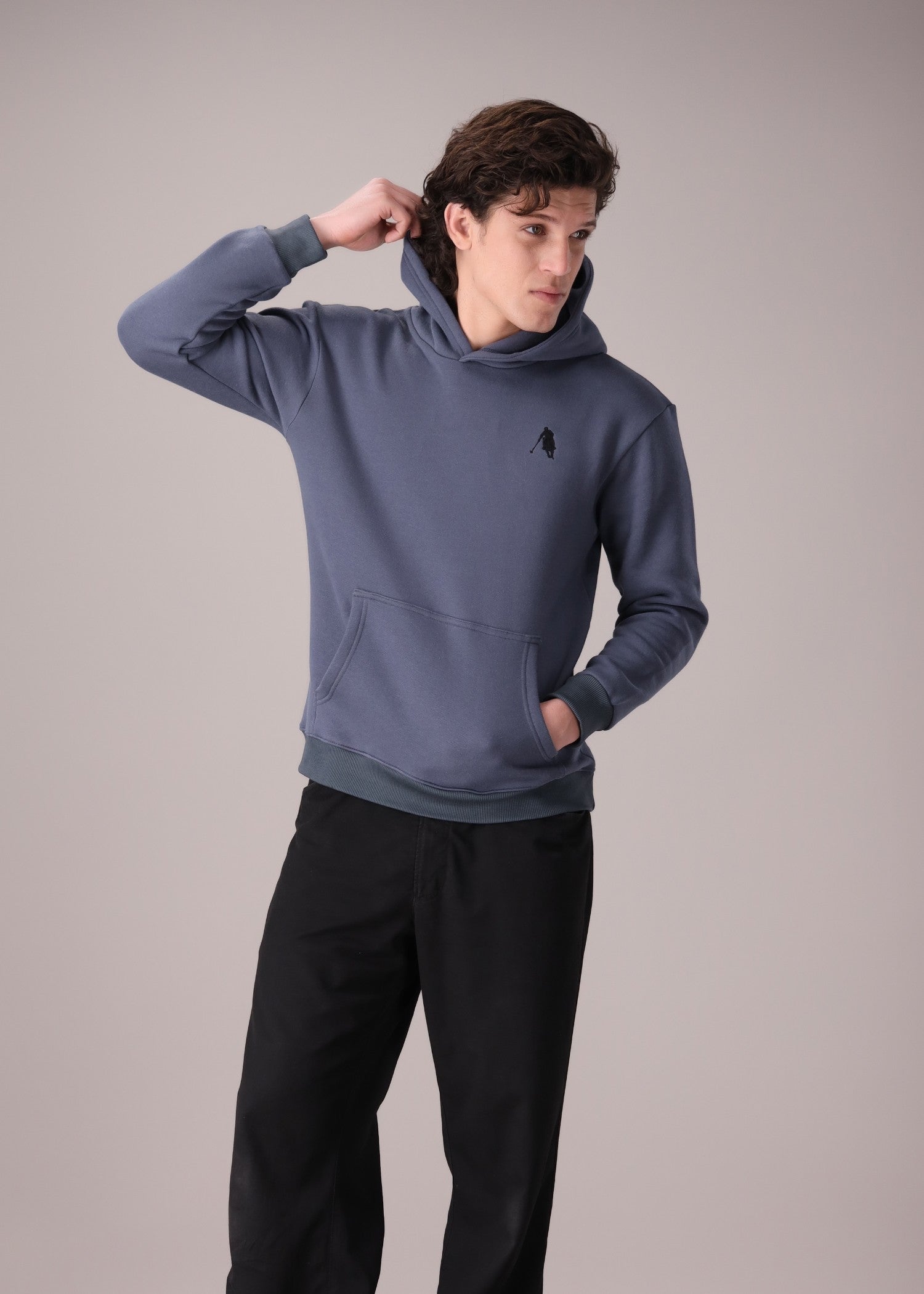 fleece Hoodie in Grey