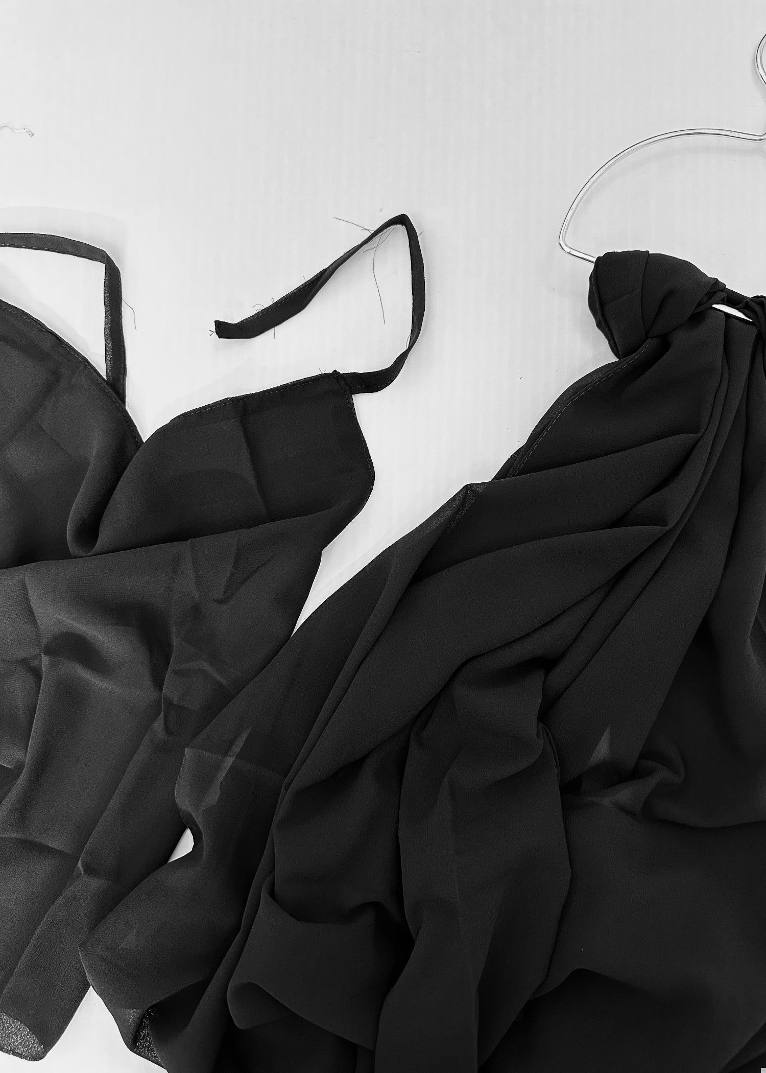 georgette Hijab in Black