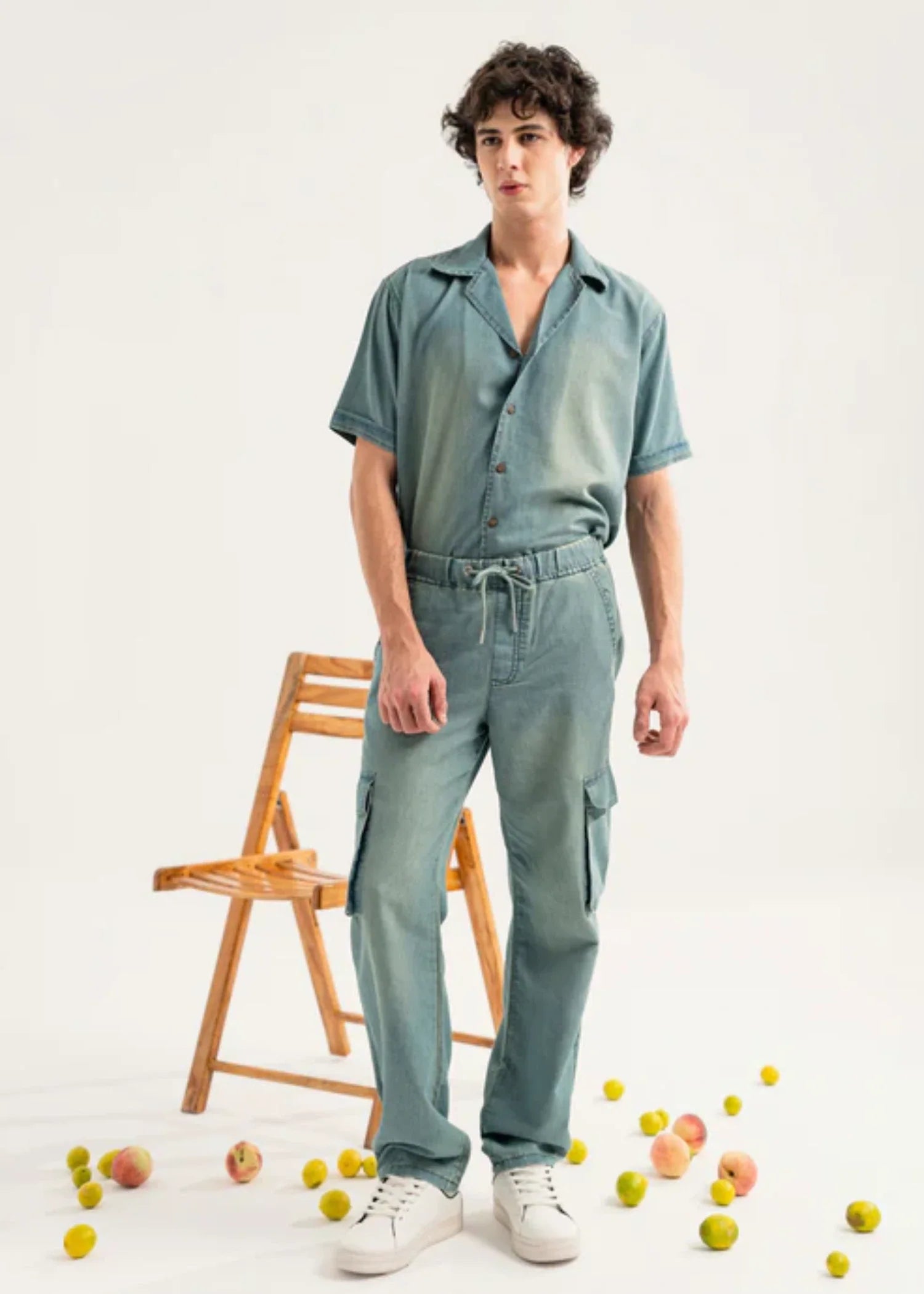 chambray Pants in Dim grey