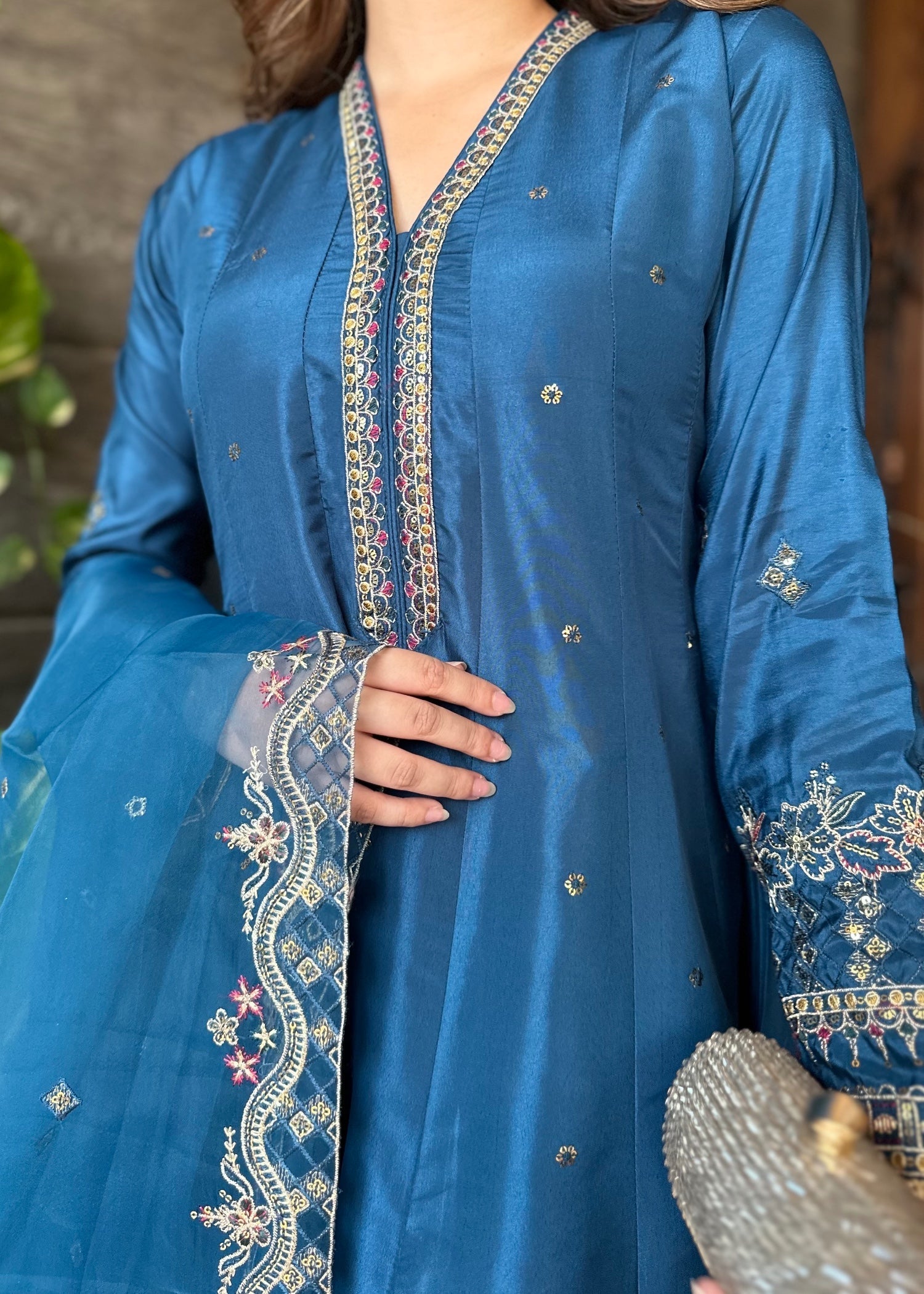 silk Maxi in Blue