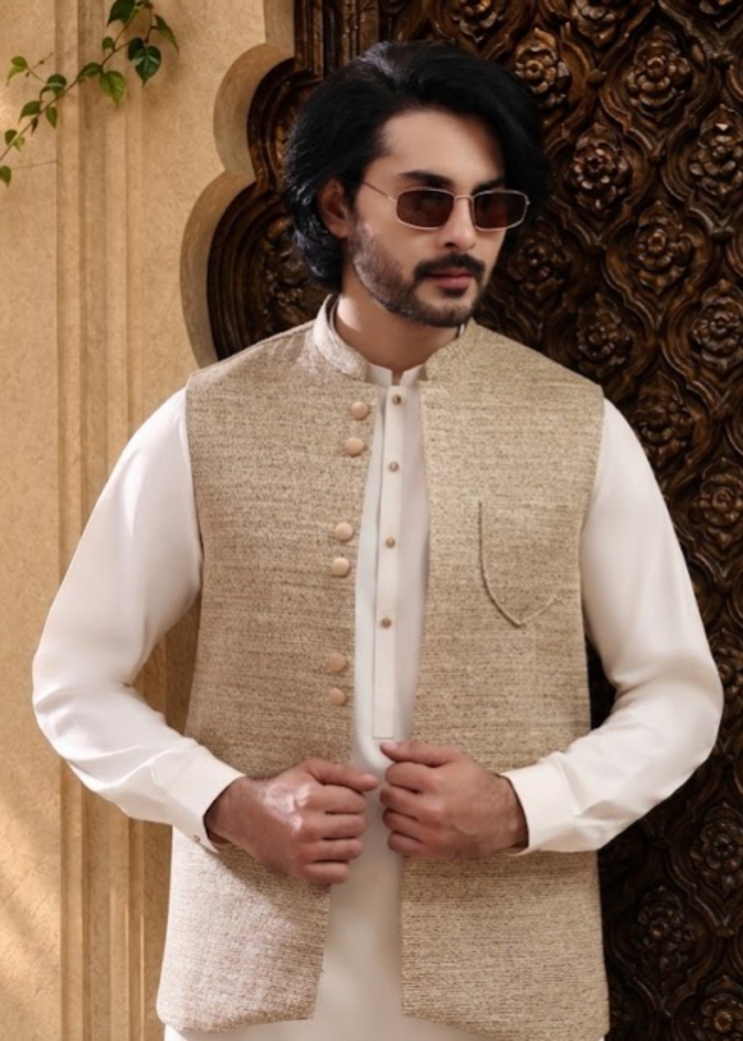 suiting Waistcoat in Buttercream
