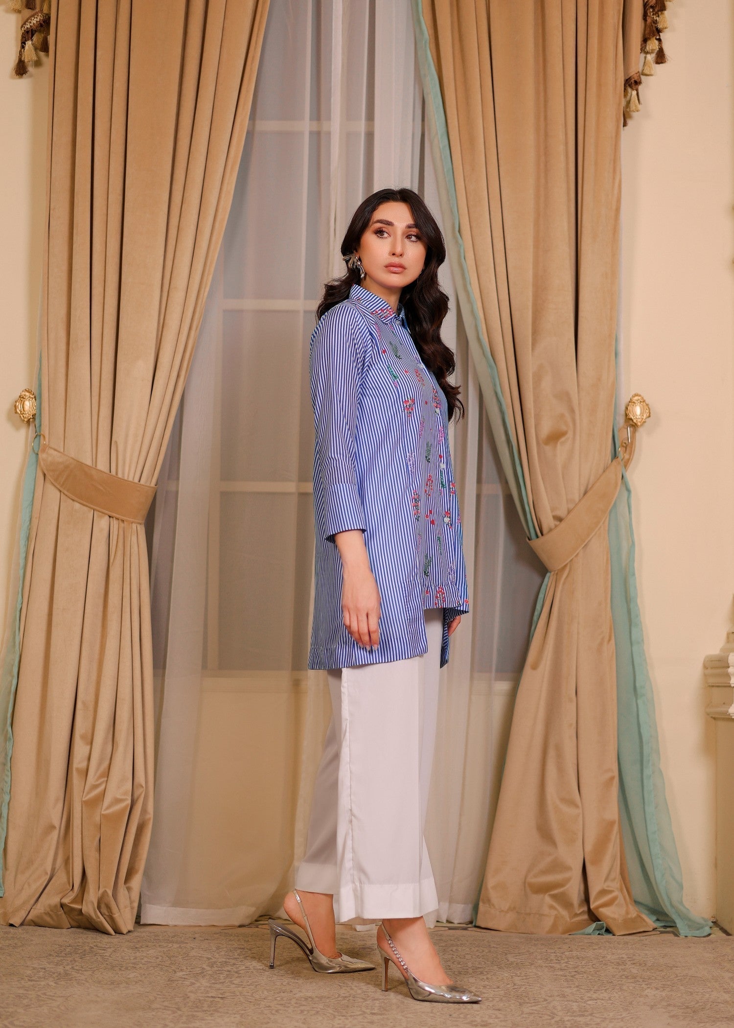 cambric Tunic in Blue