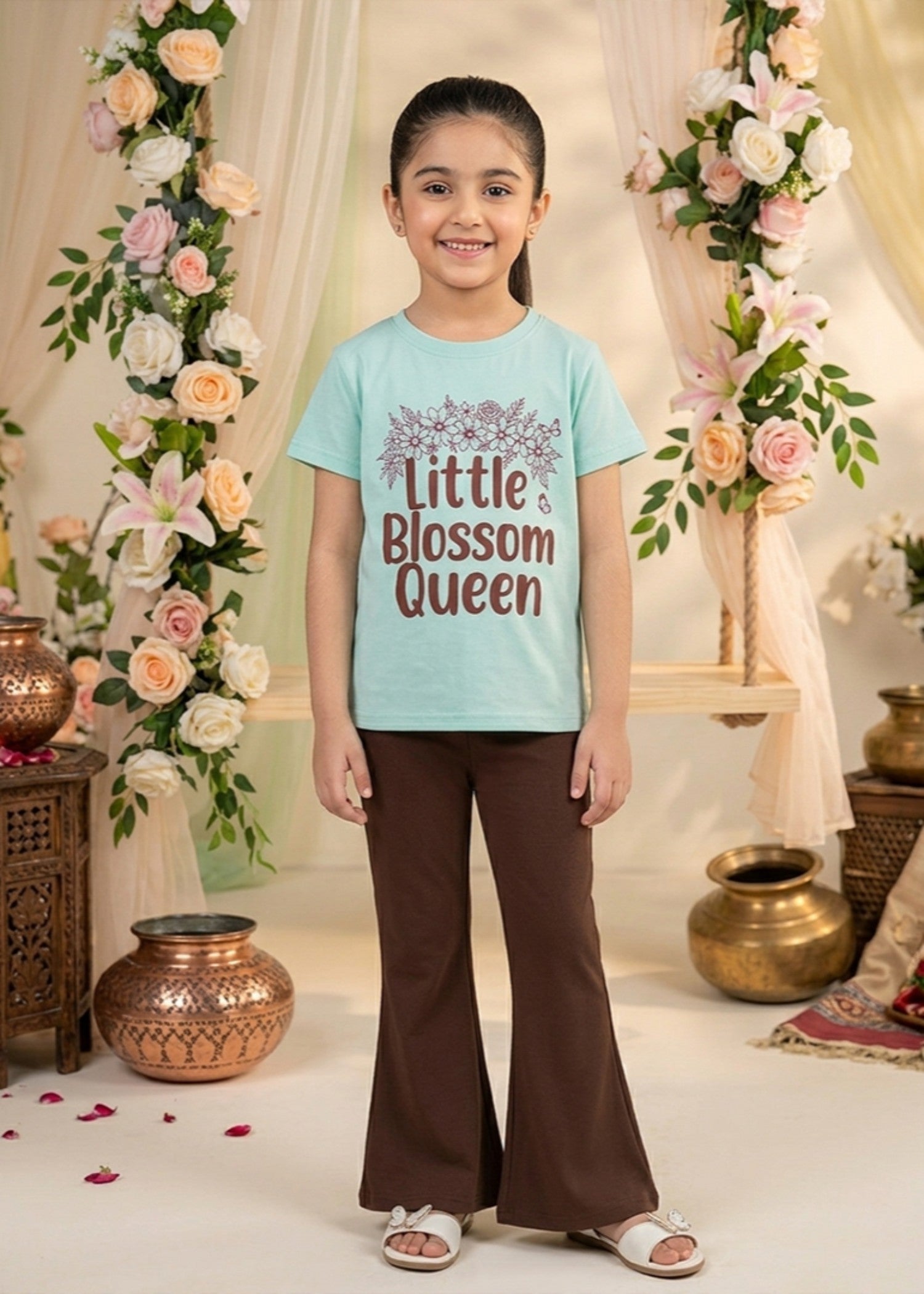 Co Ord Sets in Chocolate brown, mint green