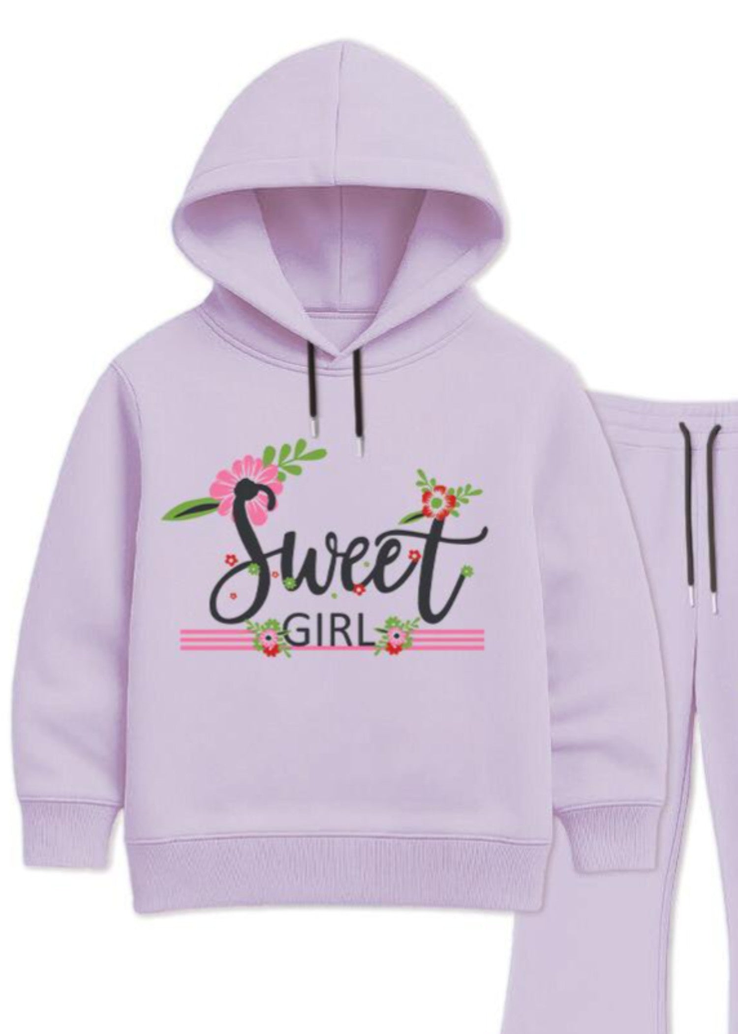 fleece Hoodie in Lilac