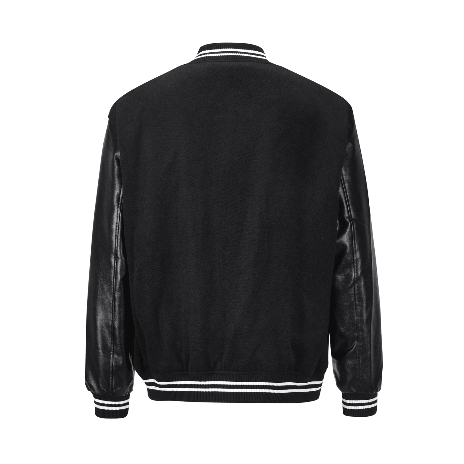 Letter Embroidery Baseball Uniform Street Hip-Hop Woolen Jacket