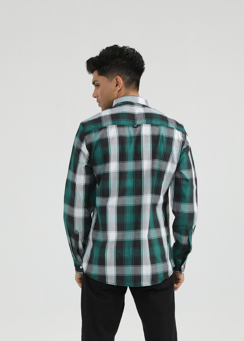 cotton Casual Shirt in Green
