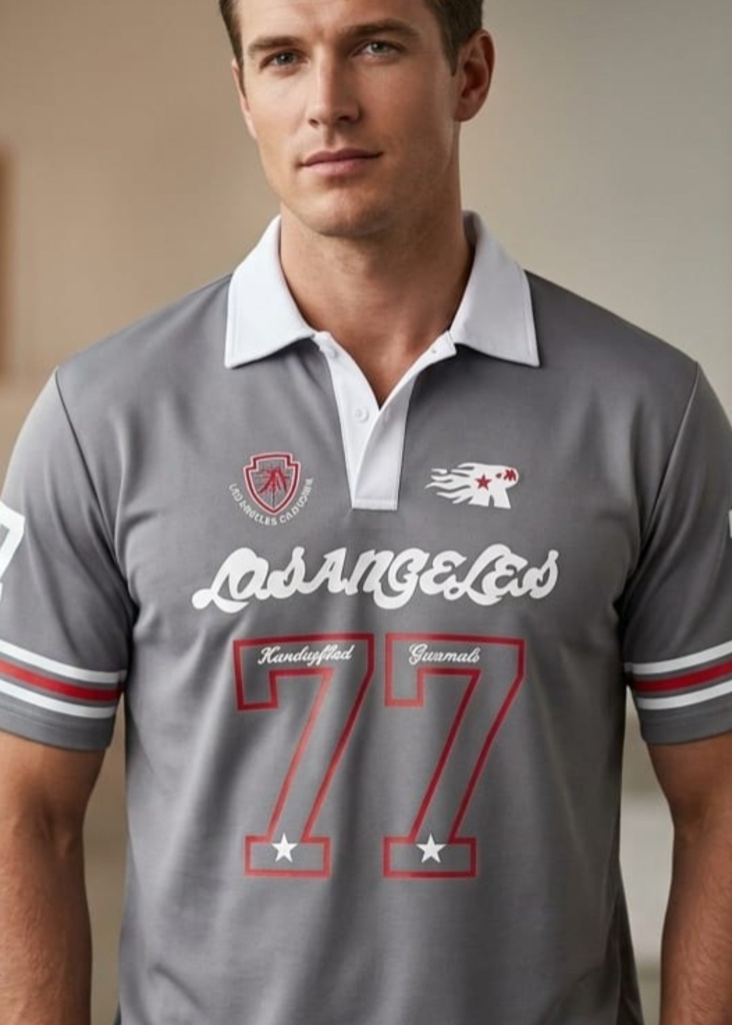 cotton jersey T Shirt in Grey
