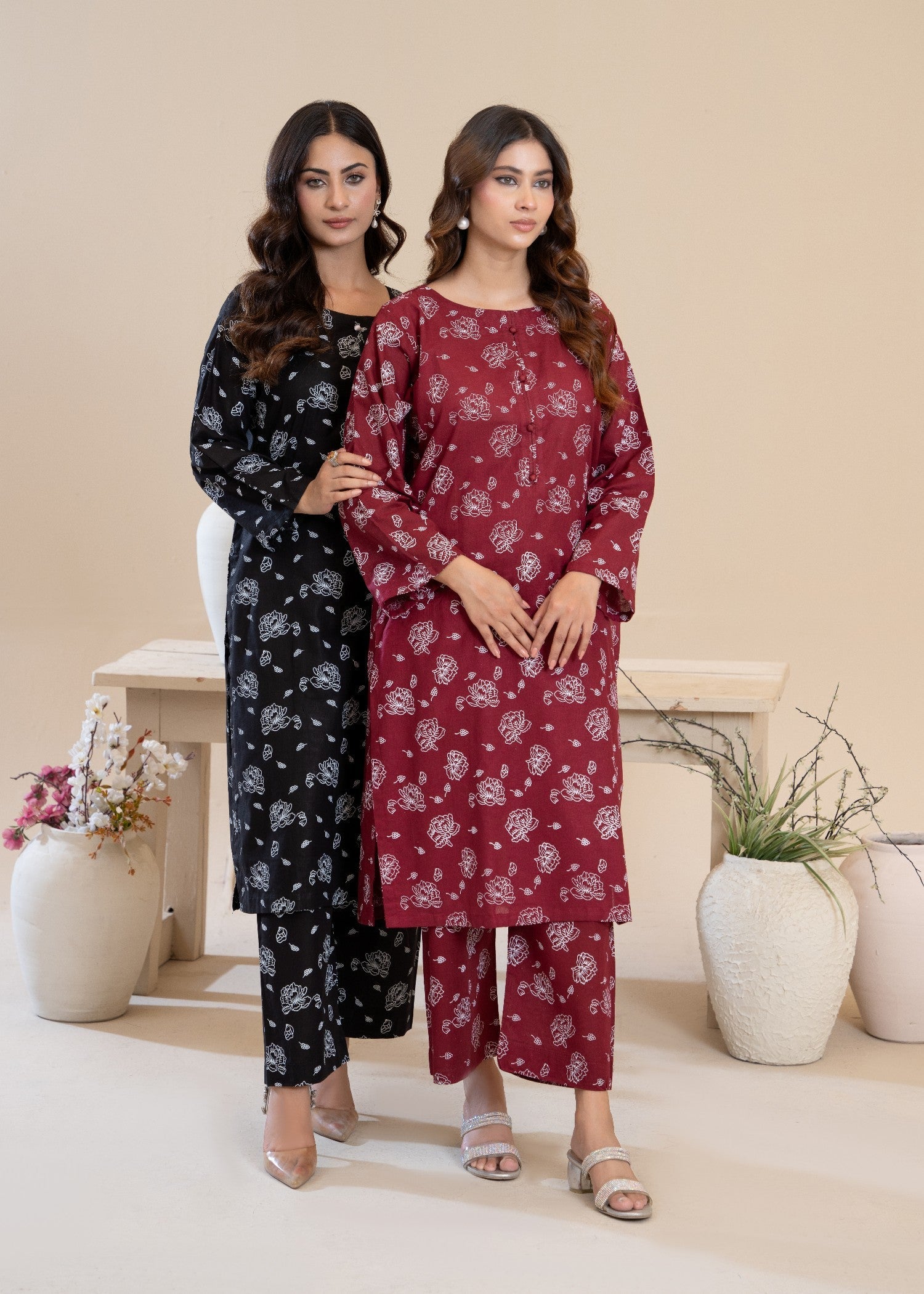 cotton Co Ord Sets in Black