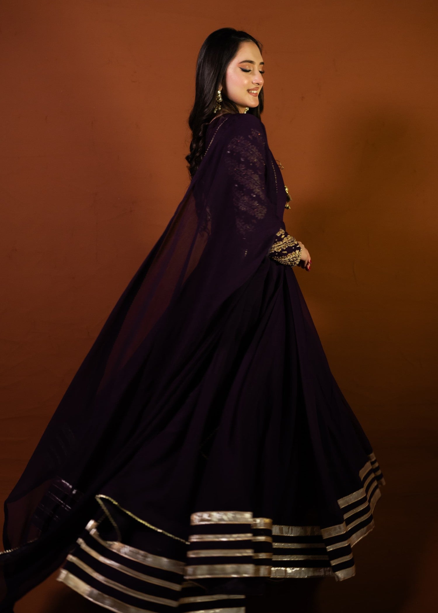chiffon Maxi in Purple