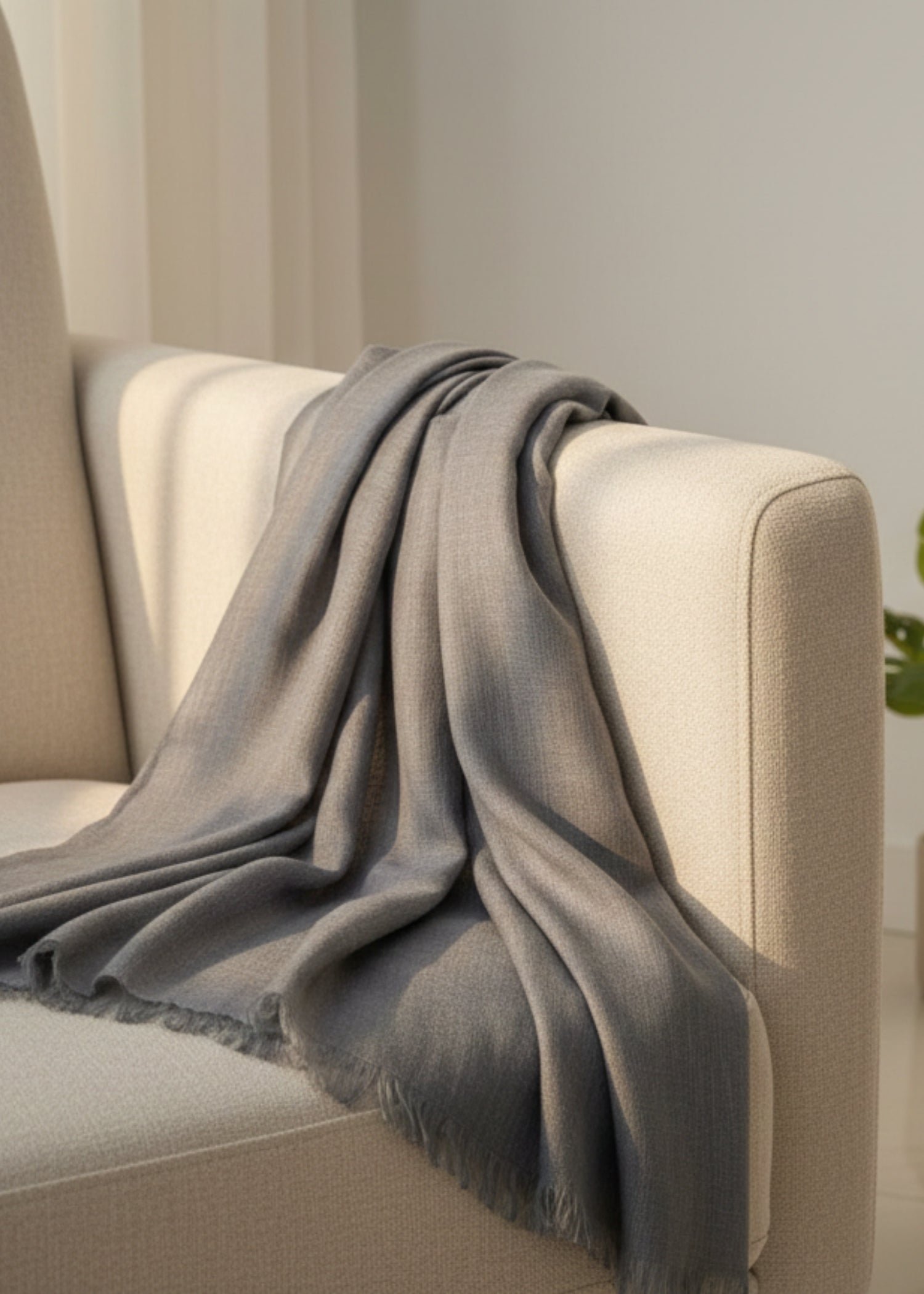 viscose Hijab in Warm grey