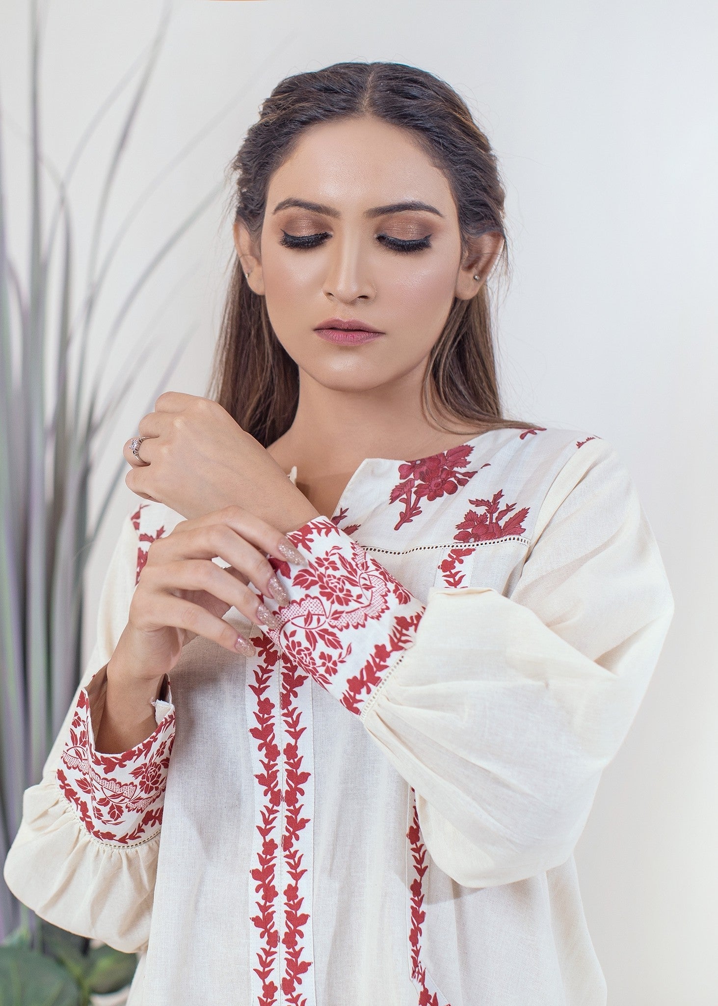 cotton Kurti in Cream