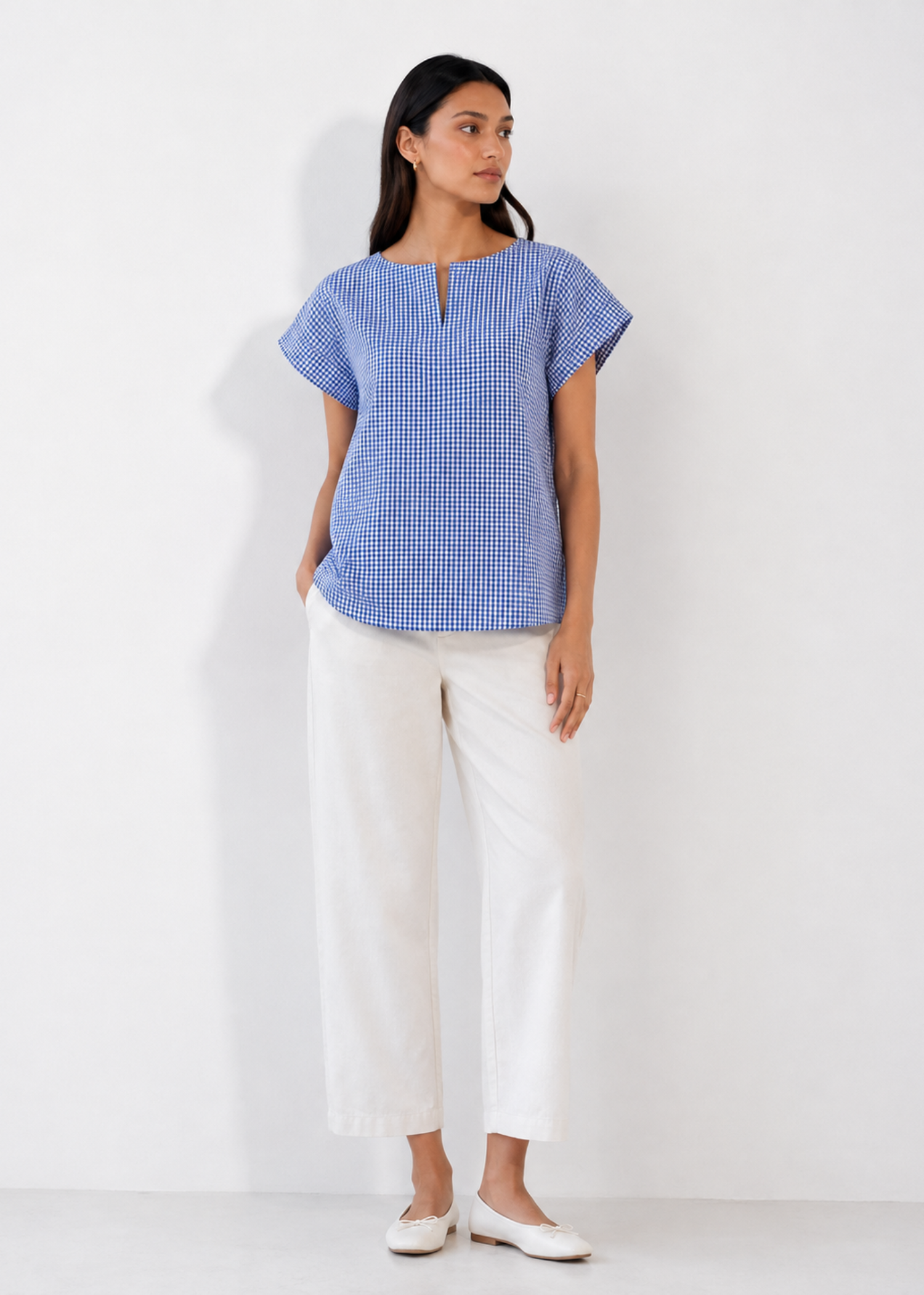 cotton Top in Light blue