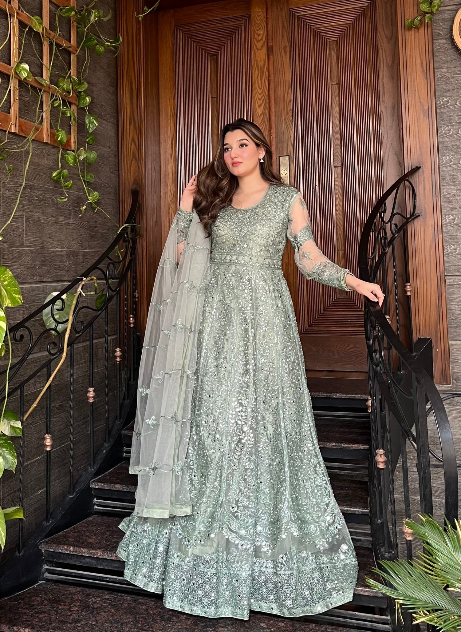 net Maxi in Mint green