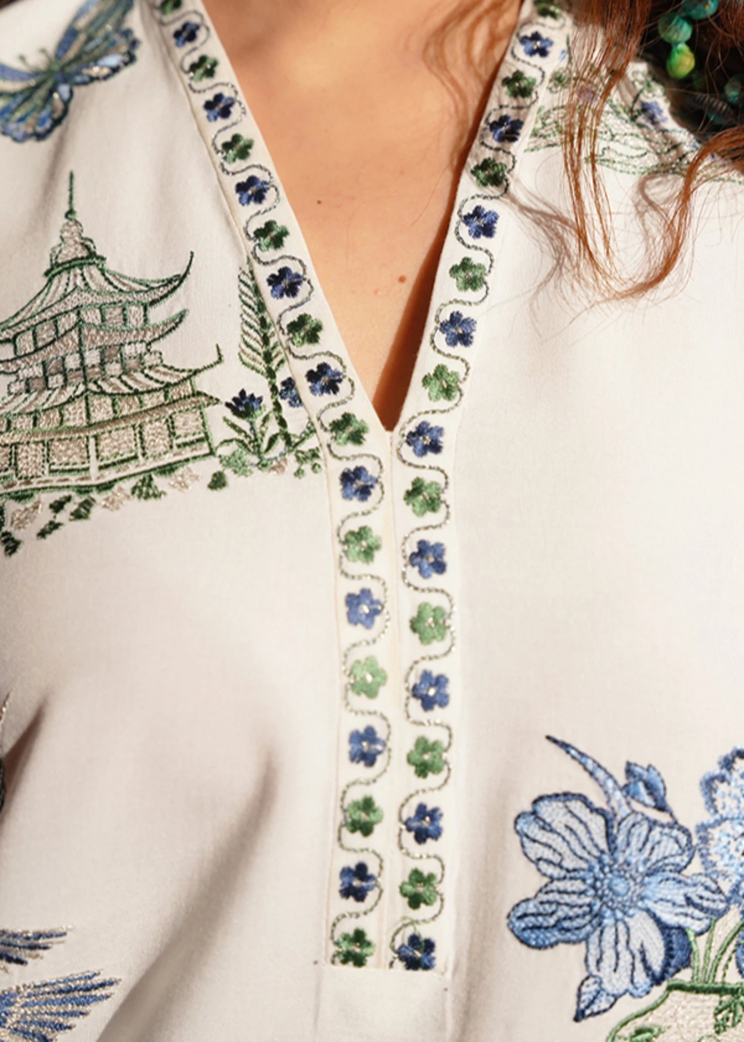 pure linen Kurta Set in White