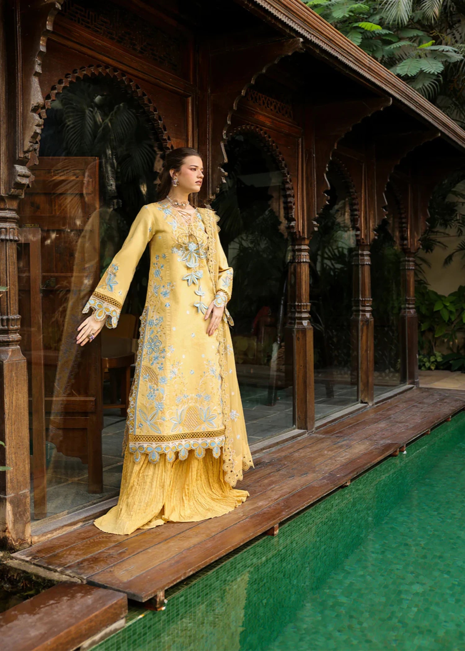 lawn Unstitched in Gold