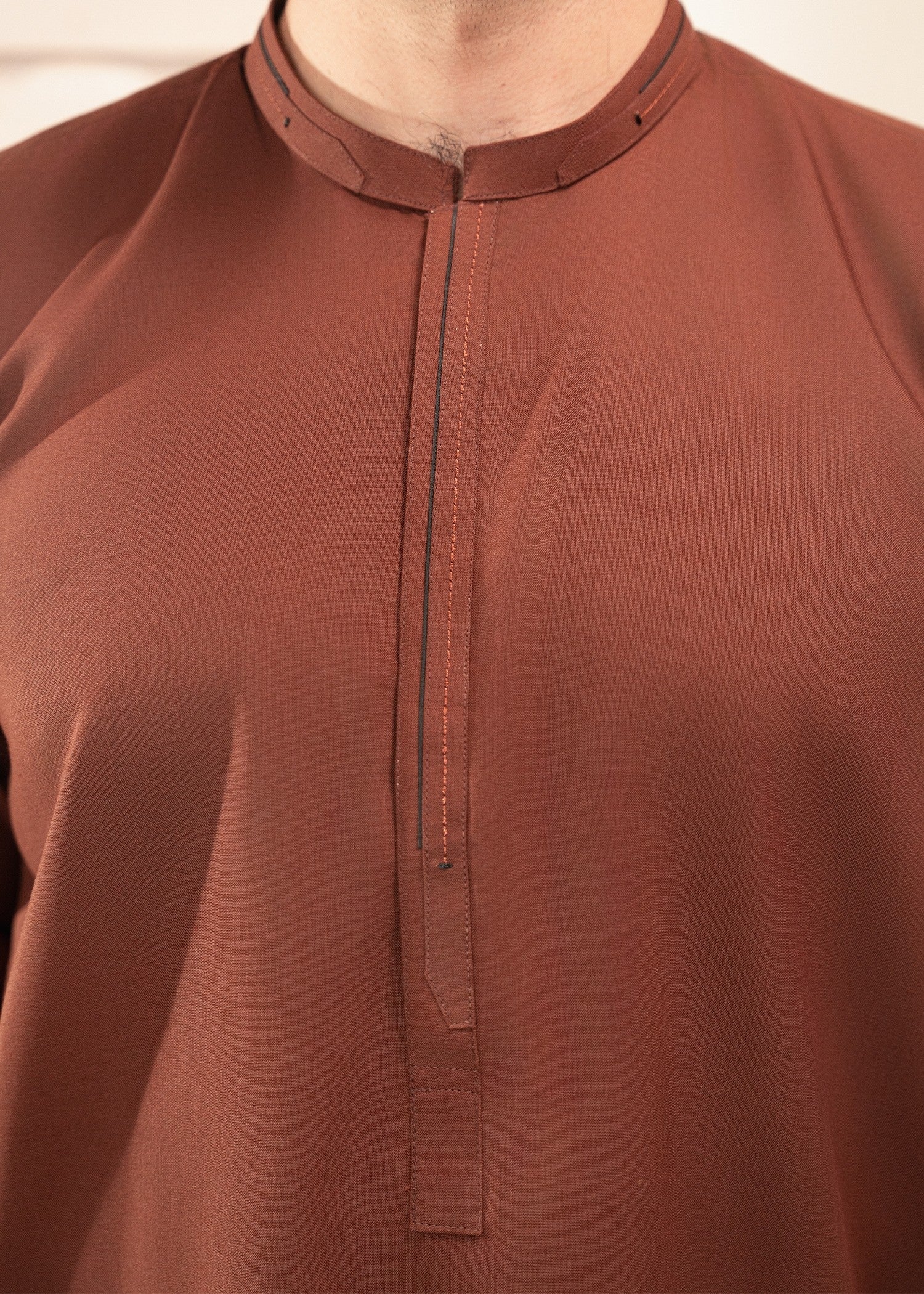wash & wear Shalwar Kameez in Brown