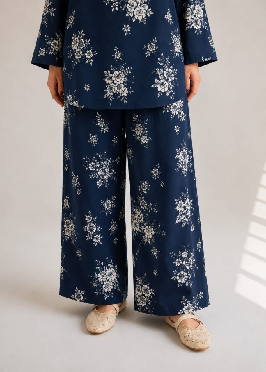 lawn Co Ord Sets in Navy blue