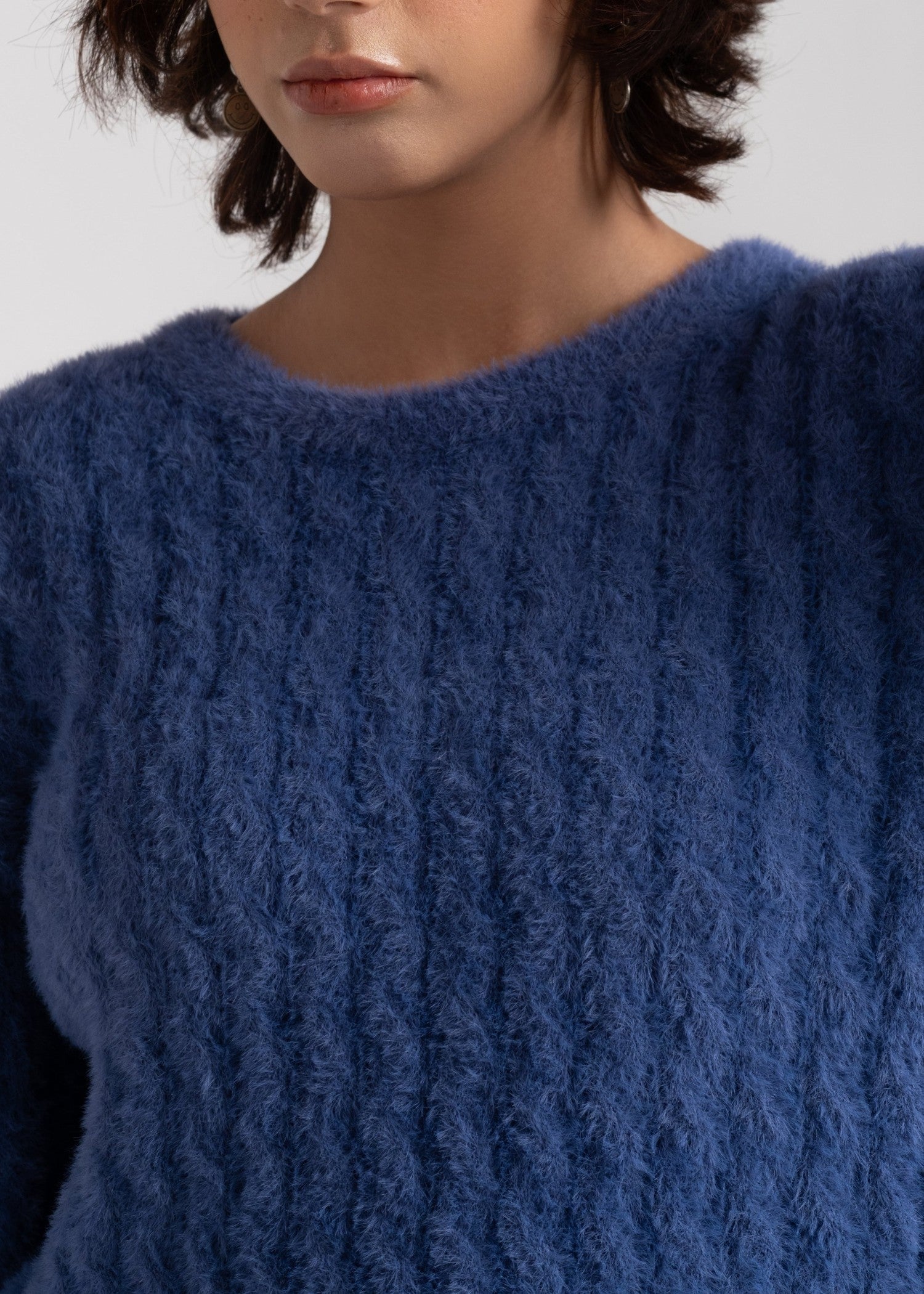 wool Sweater in Sapphire blue