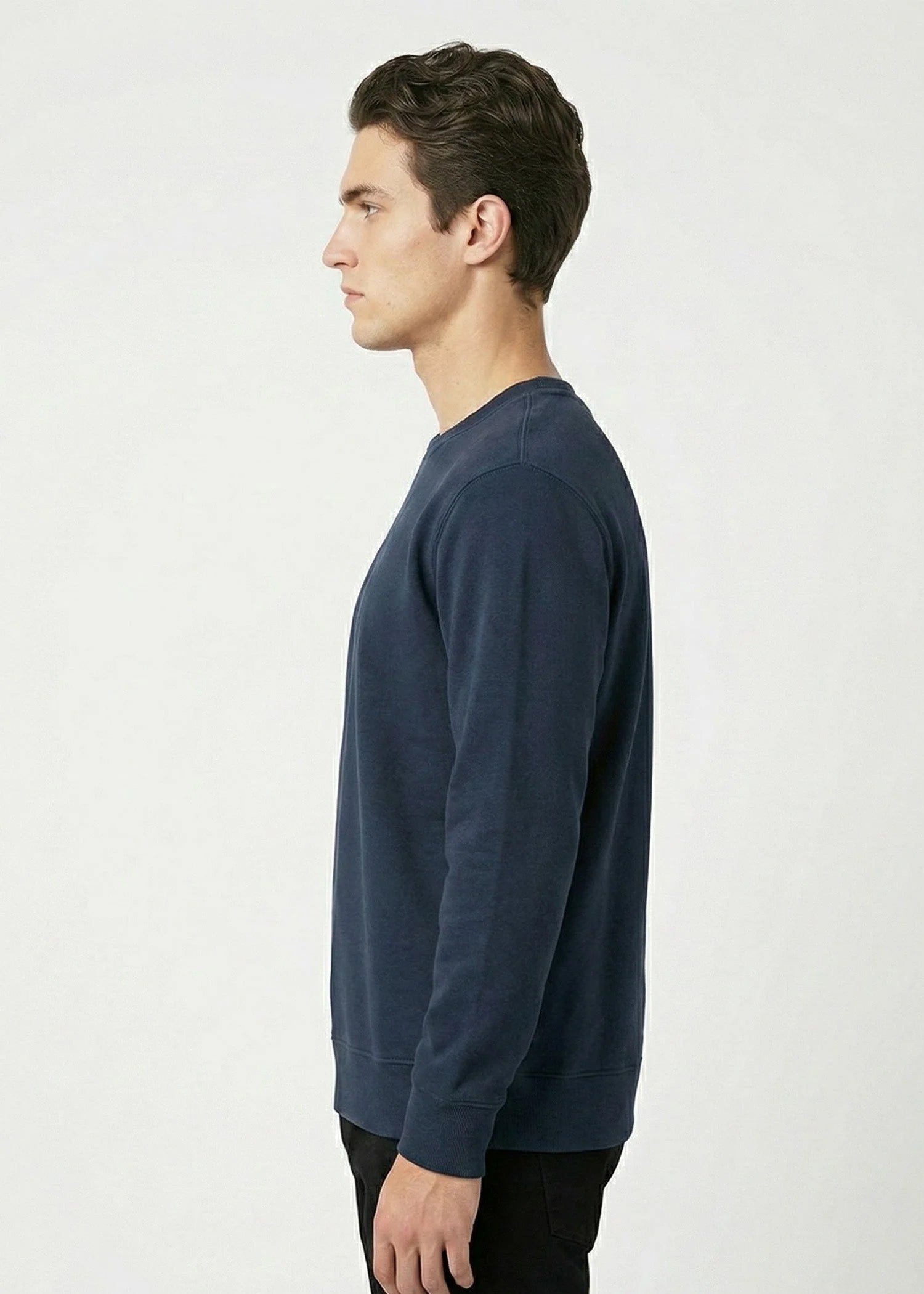 fleece Sweatshirt in Navy blue