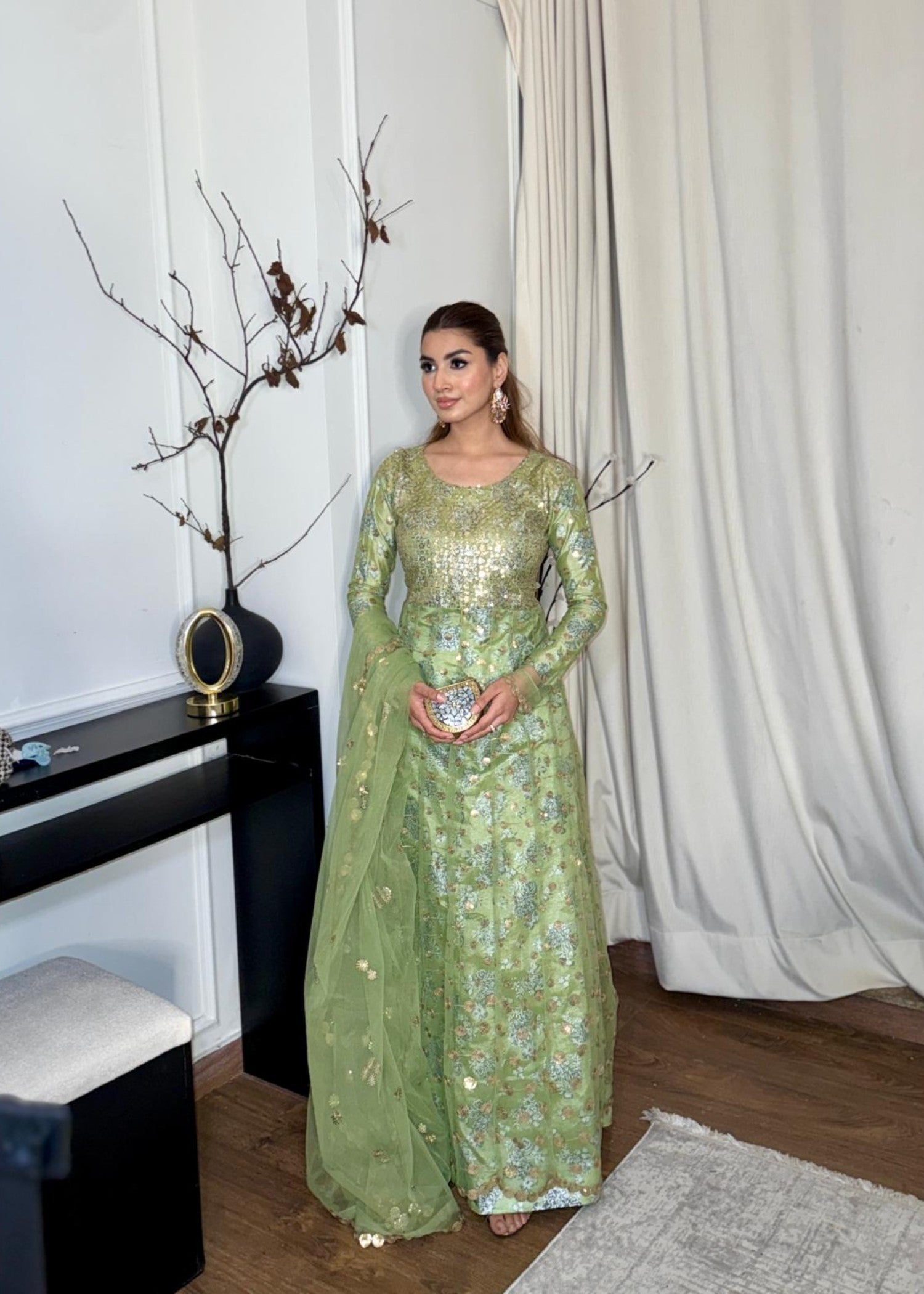 net Maxi in Apple green