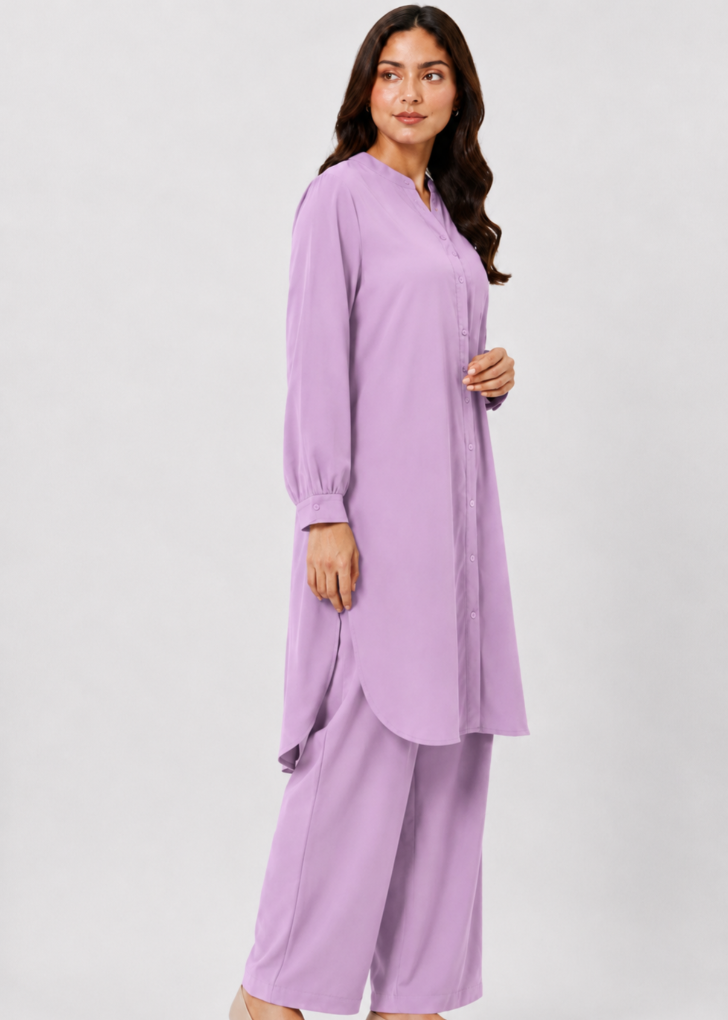 linen Co Ord Sets in Lilac