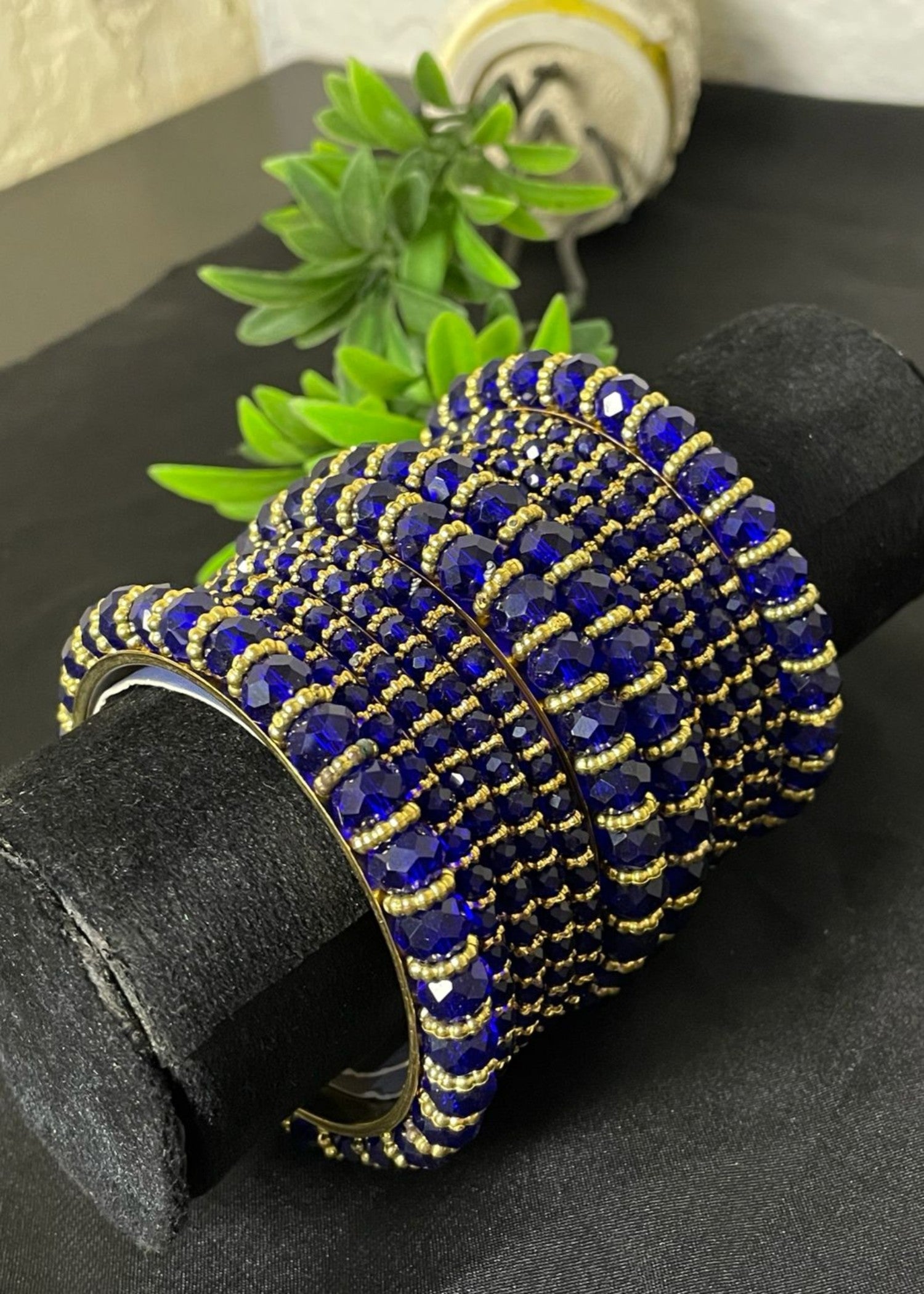 Bangles in Royal blue Color by - Trendy Women Bangles GWX4706