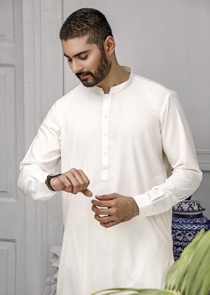 wash & wear Shalwar Kameez in Cream by The Great Masters (TGM)