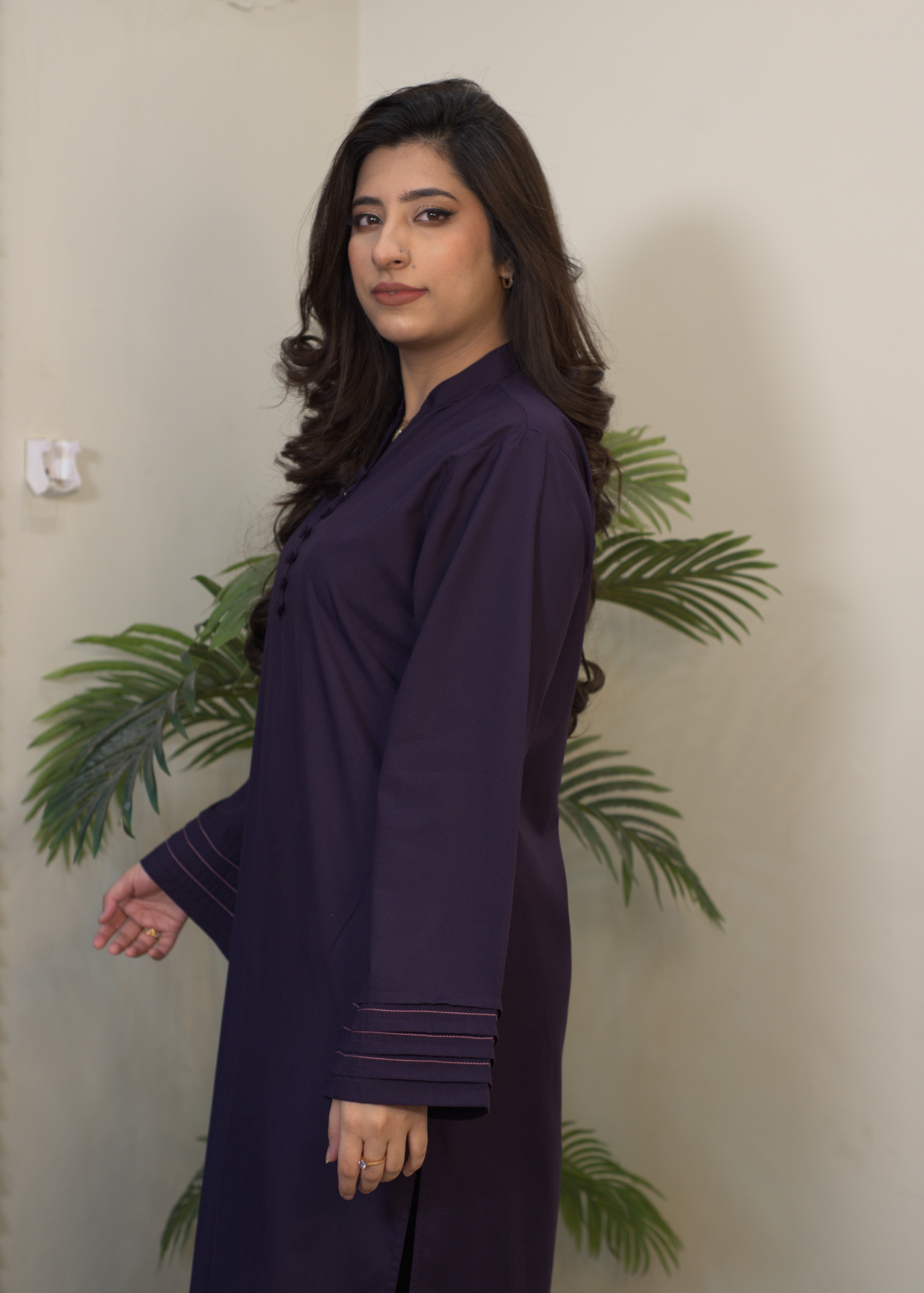 wash & wear Kurta Set in Purple