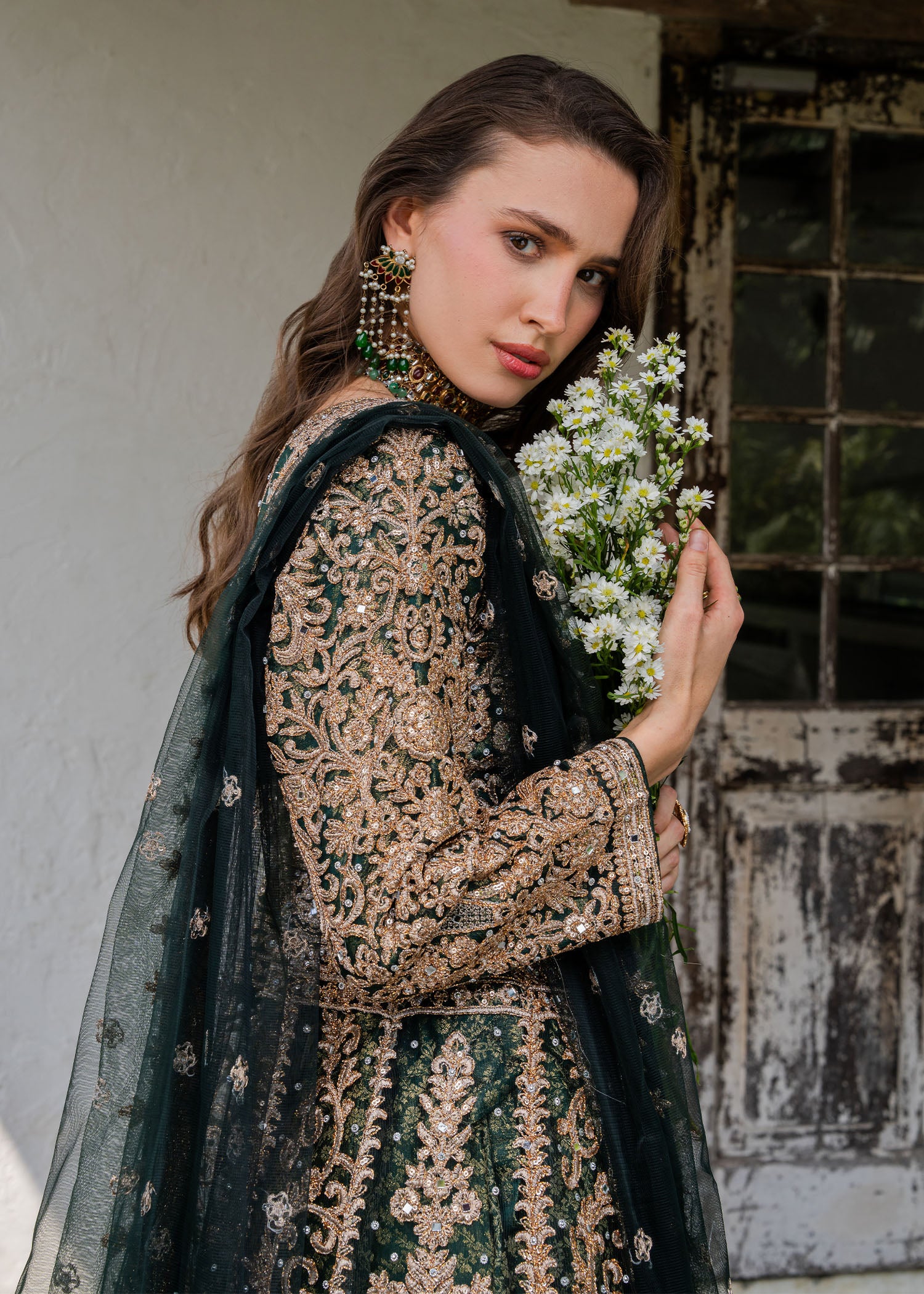 net Maxi in Emerald green