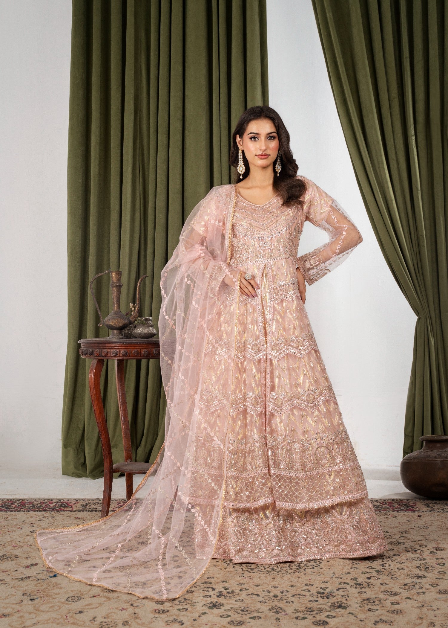 net Maxi in Peach orange