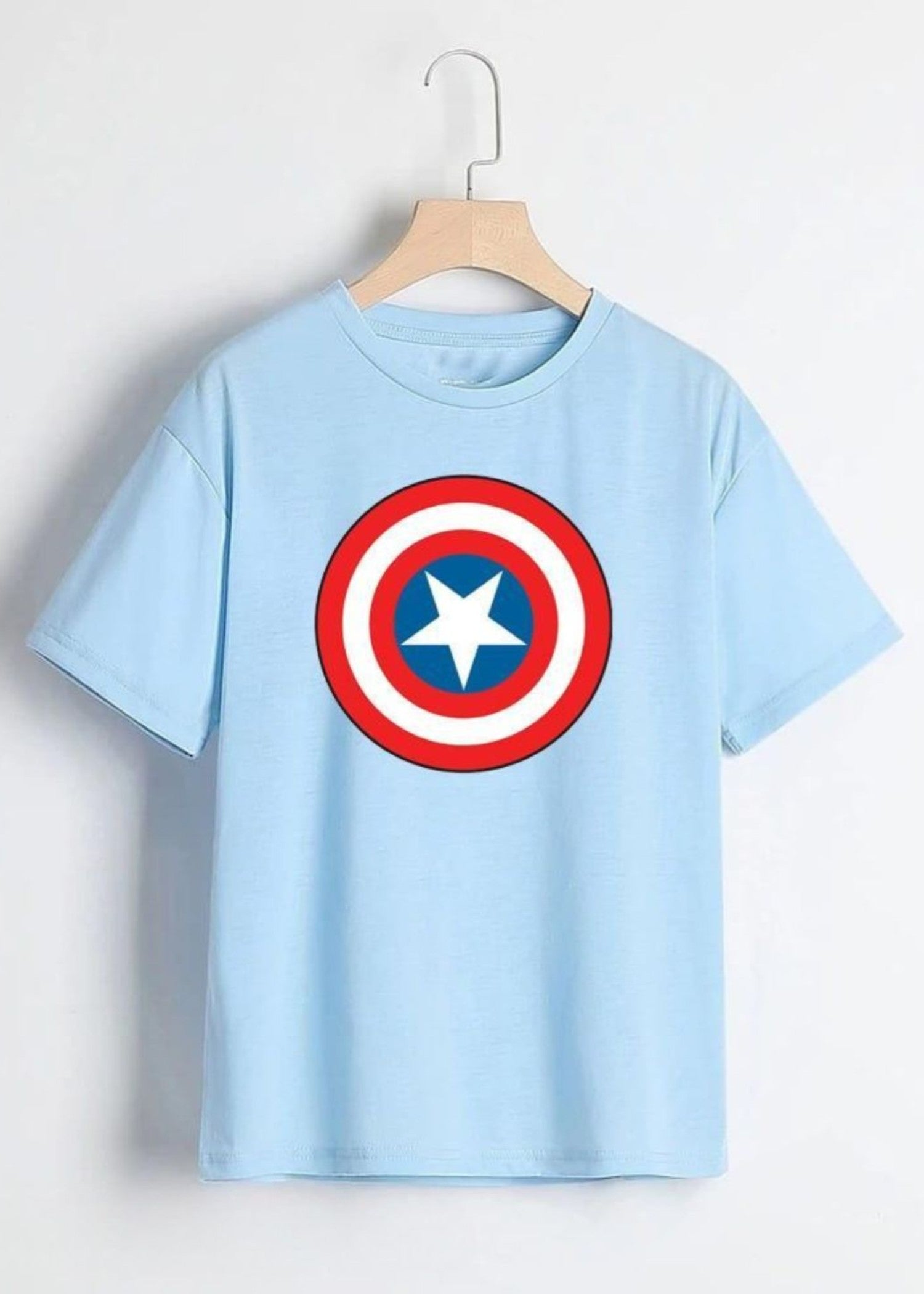 cotton T Shirt in Sky