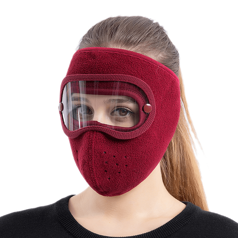 Polar Fleece Riding Windproof High-Definition Goggles Anti-Fog Mask