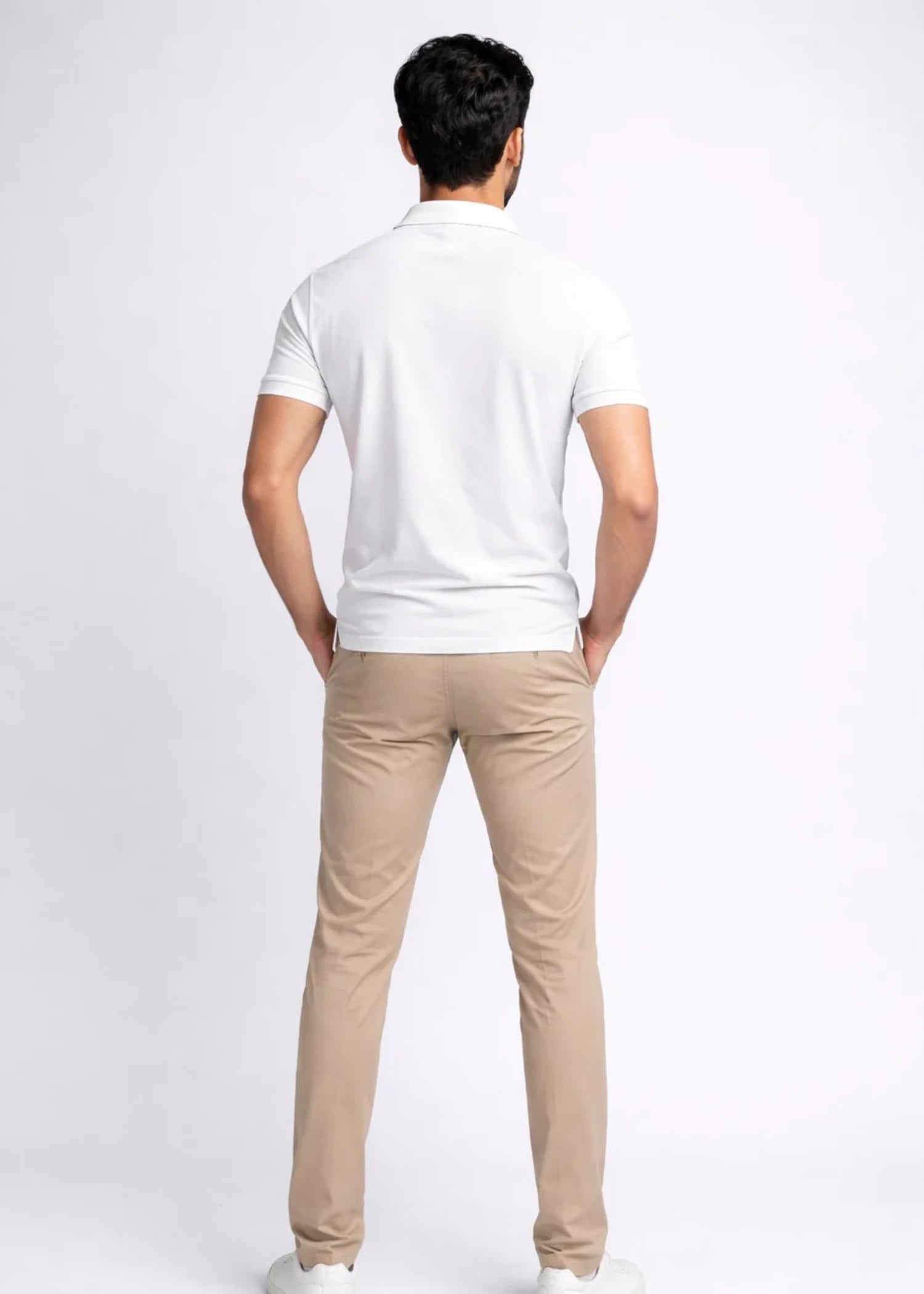 polycotton Polo Shirt in White