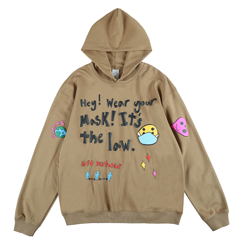 Tide Brand Cartoon Love Smiley Face Sweater Hip-Hop Loose Lazy Style