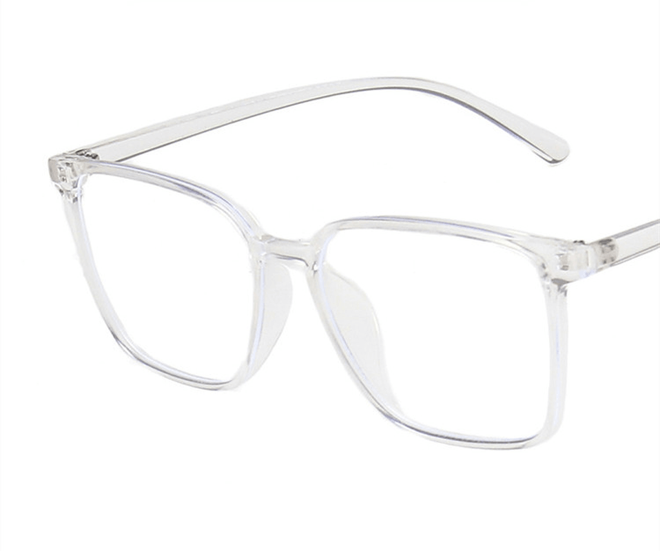 Anti-Blue Light Simple Square Glasses Frame New Ins Trend Flat Mirror Net Red Male and Female Same Glasses Frame