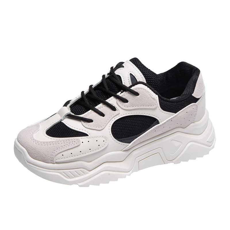 Round Toe Breathable Platform Casual Sneakers