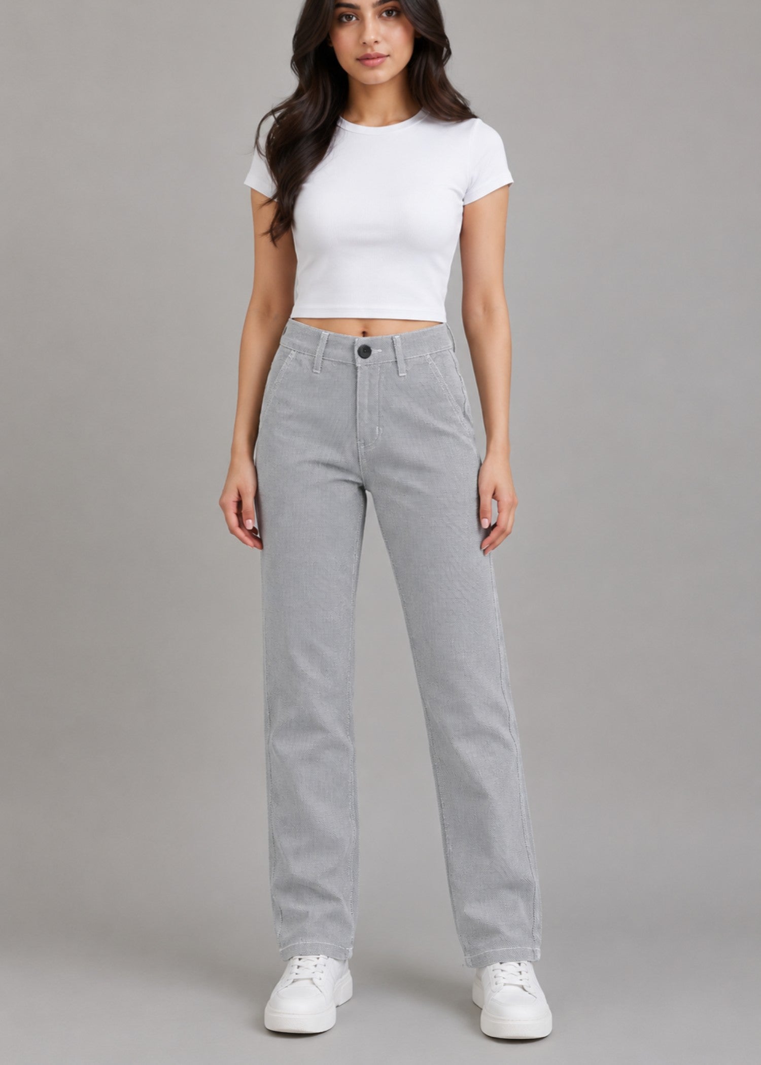 cotton Jeans in Frost