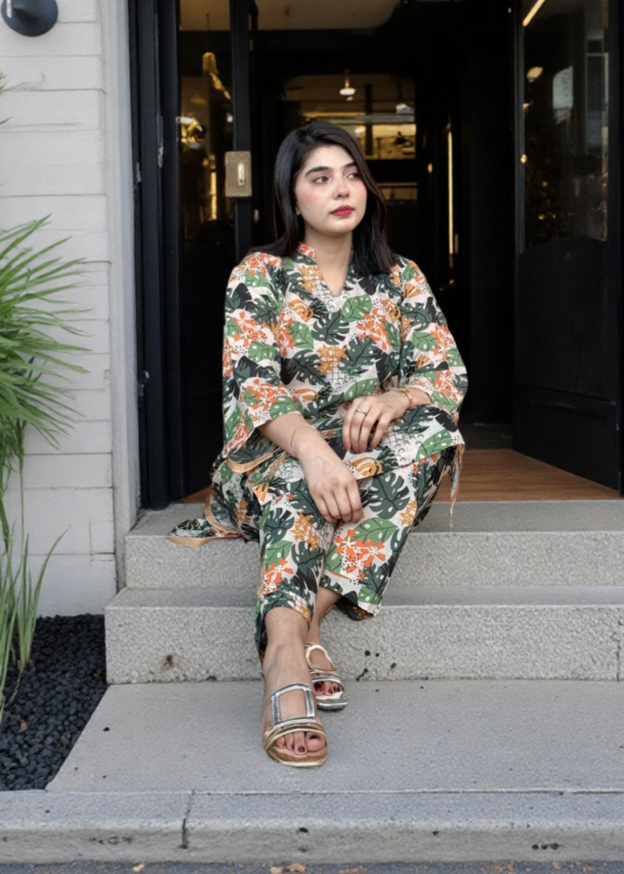 lawn Co Ord Sets in Sage green