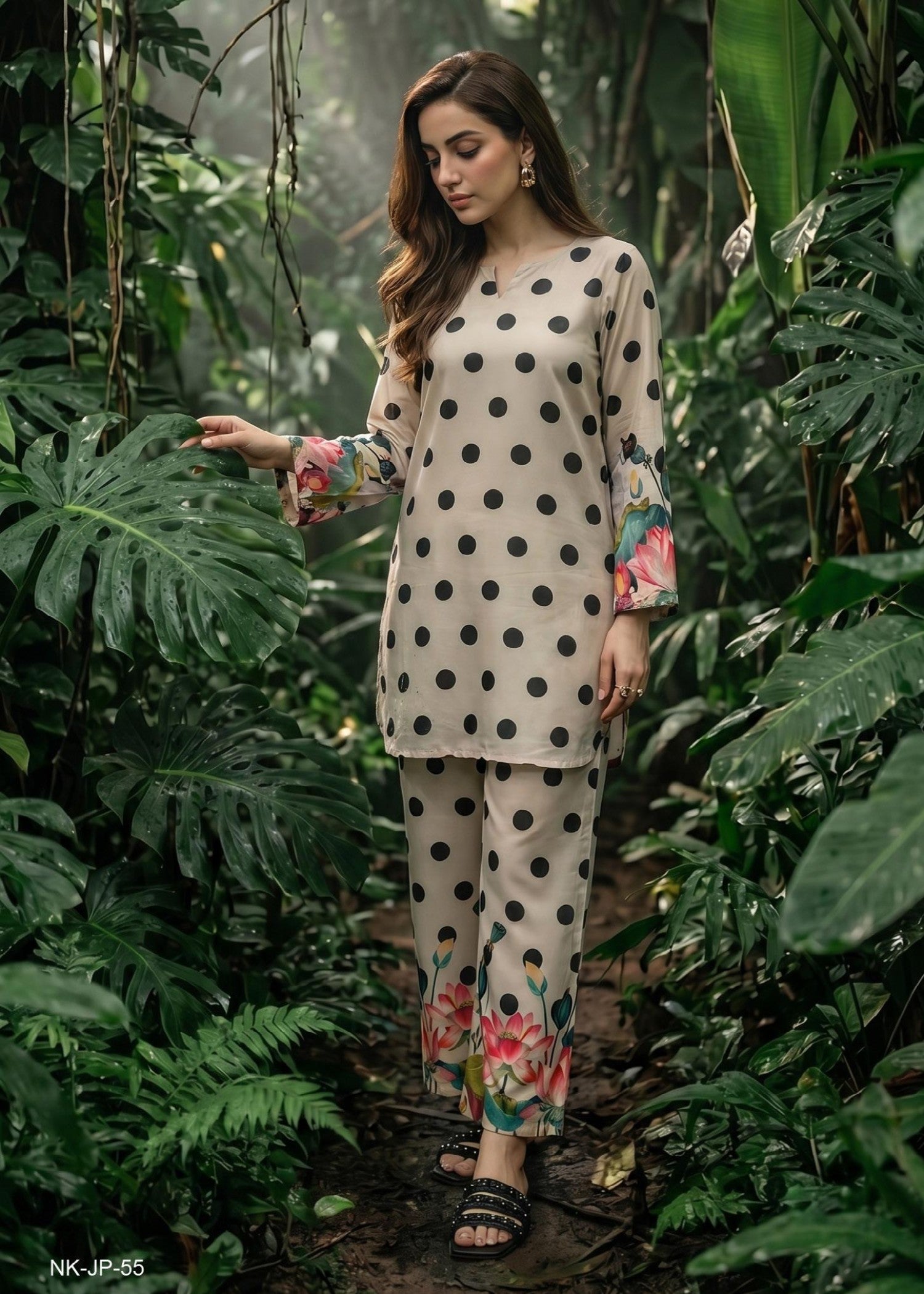 slub lawn Co Ord Sets in Off-white