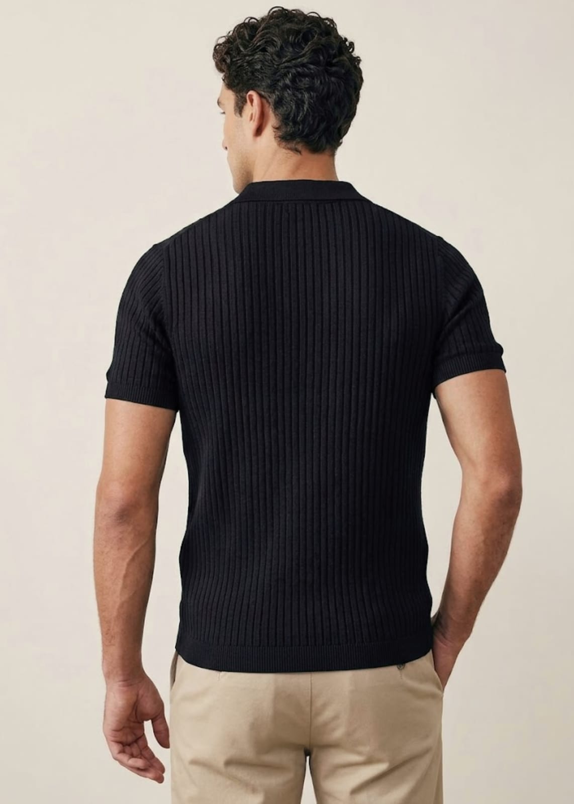 jacquard Polo Shirt in Blue