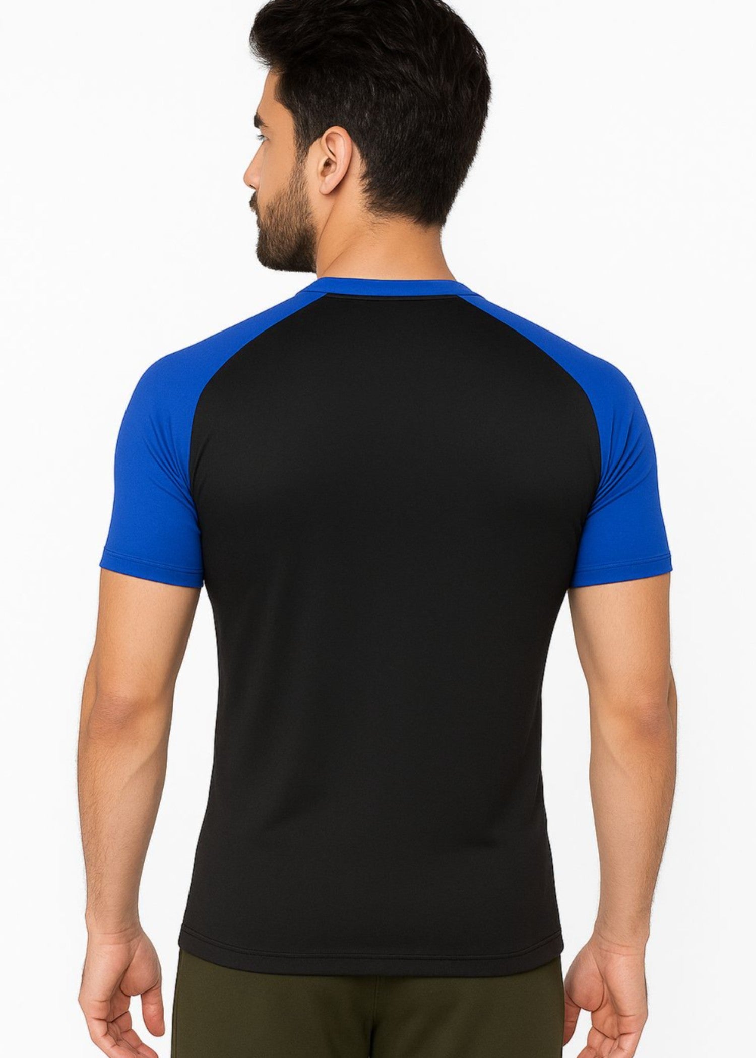 polyester T Shirt in Jet black