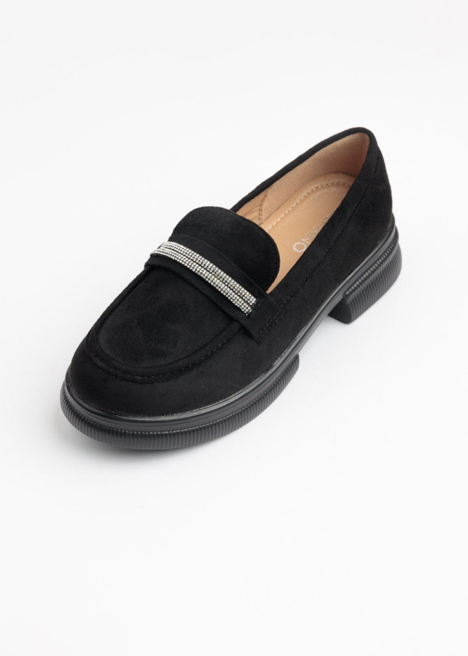 Loafers in Black by - High Quality Women Loafers ICJ6017
