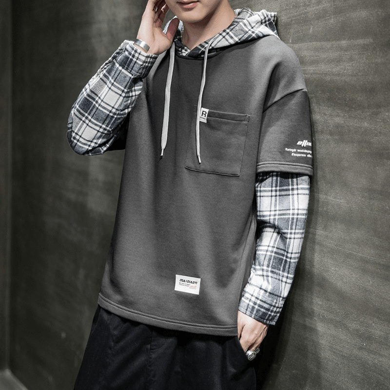 New Long-Sleeved Men'S Trendy Loose Bottoming Shirt Thin Sweater
